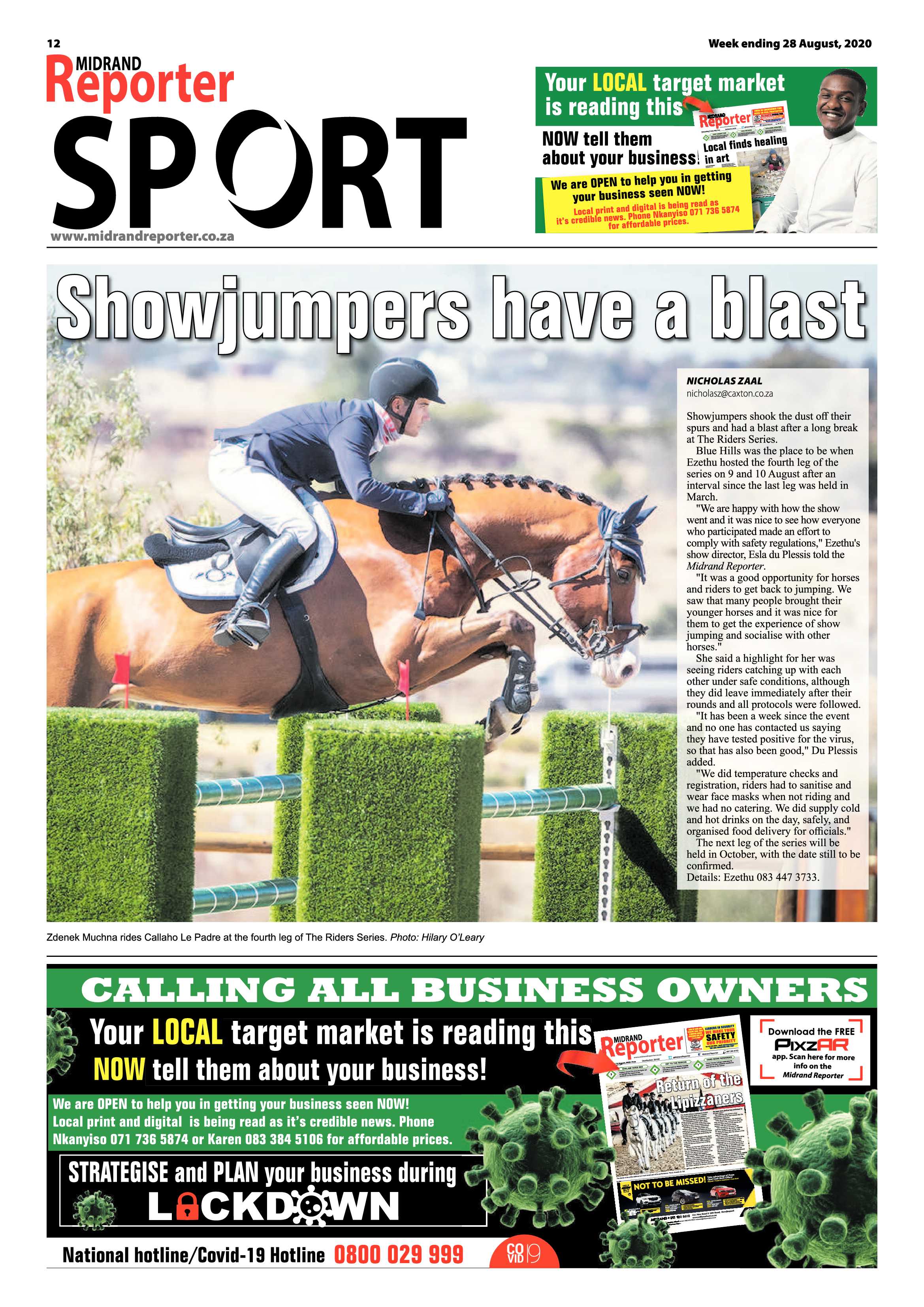 Midrand Reporter 28 August 2020 page 12