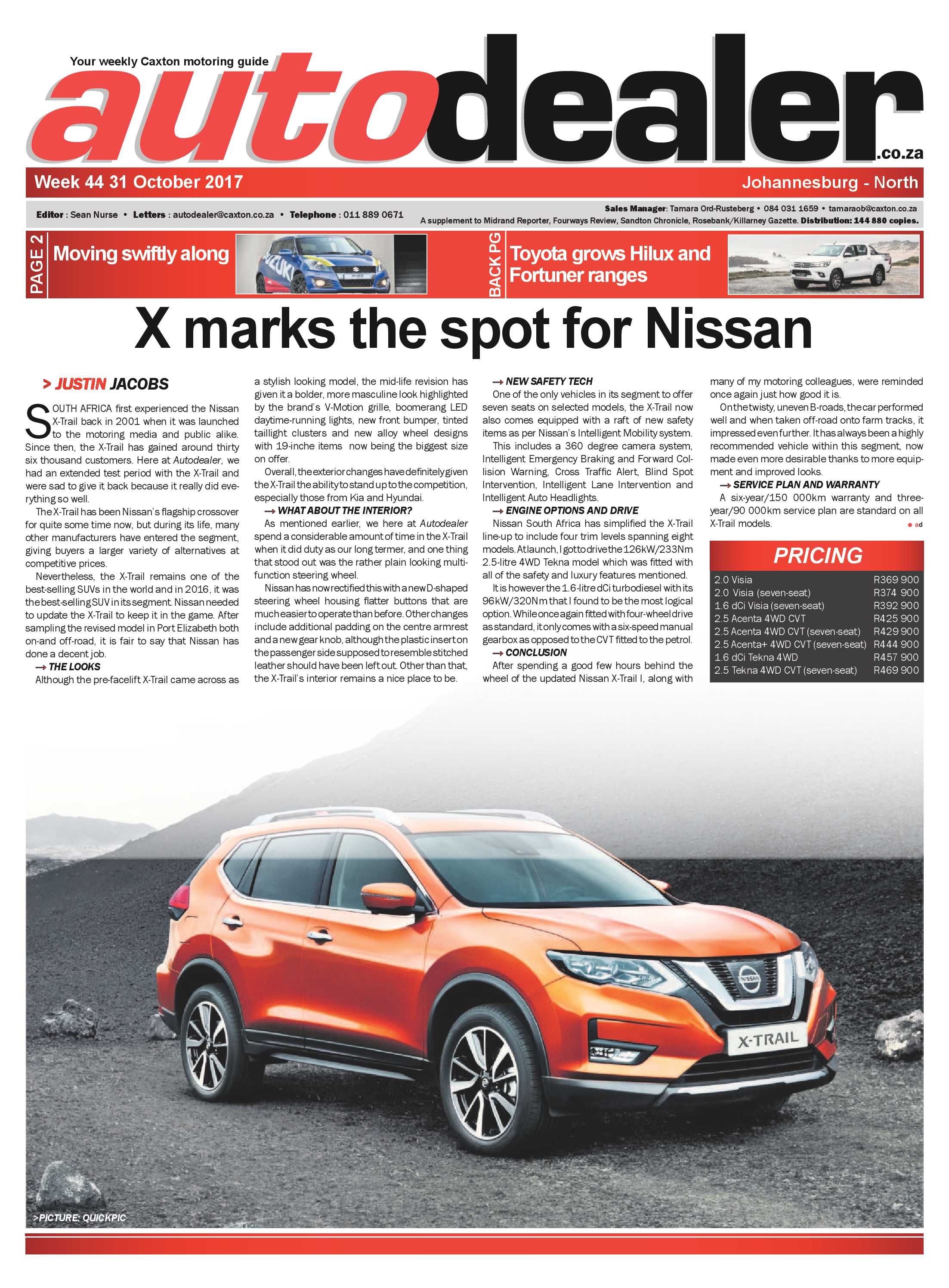 Autodealer North 31 October 2017 page 1