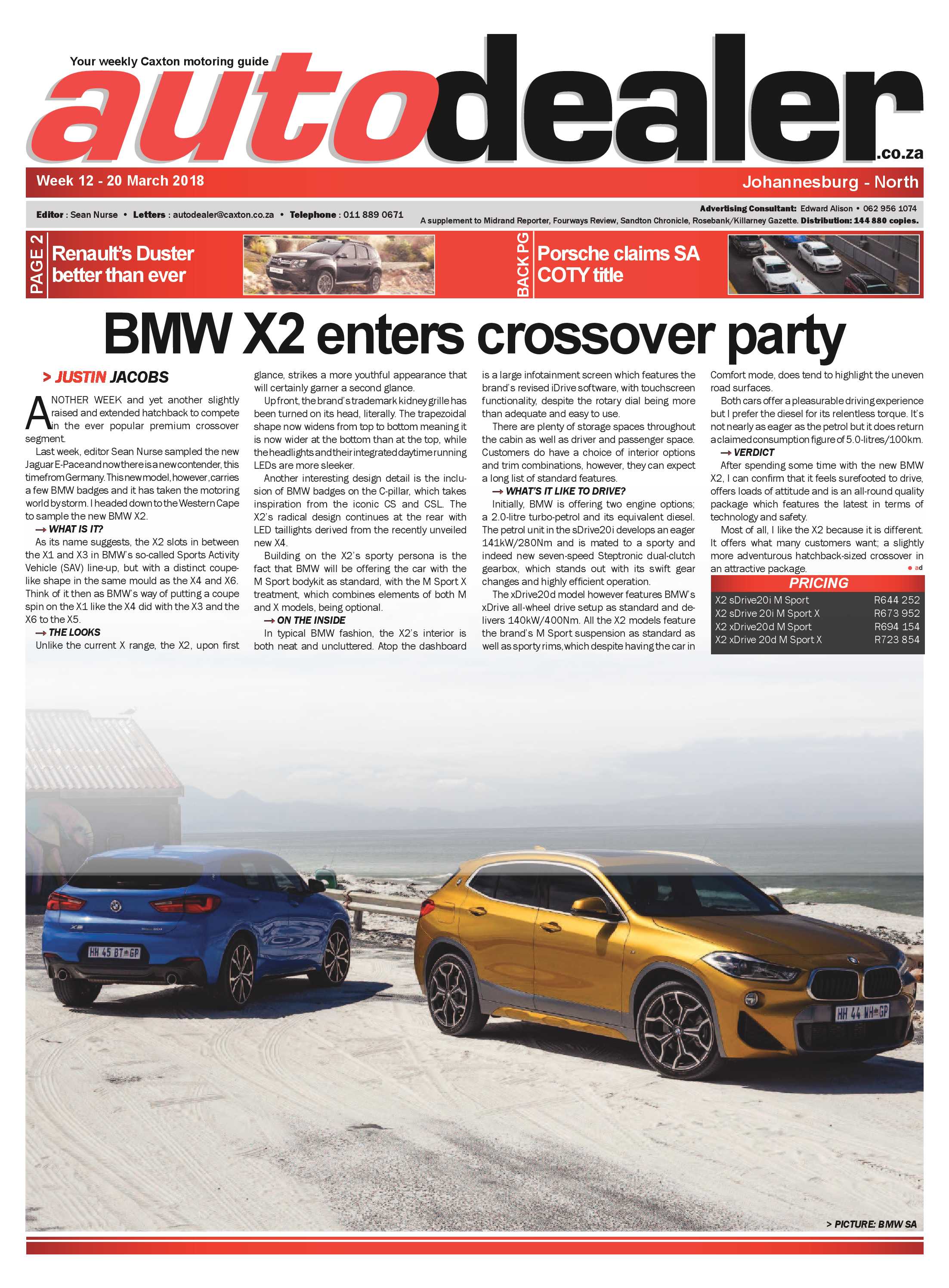 Auto Dealer page 1