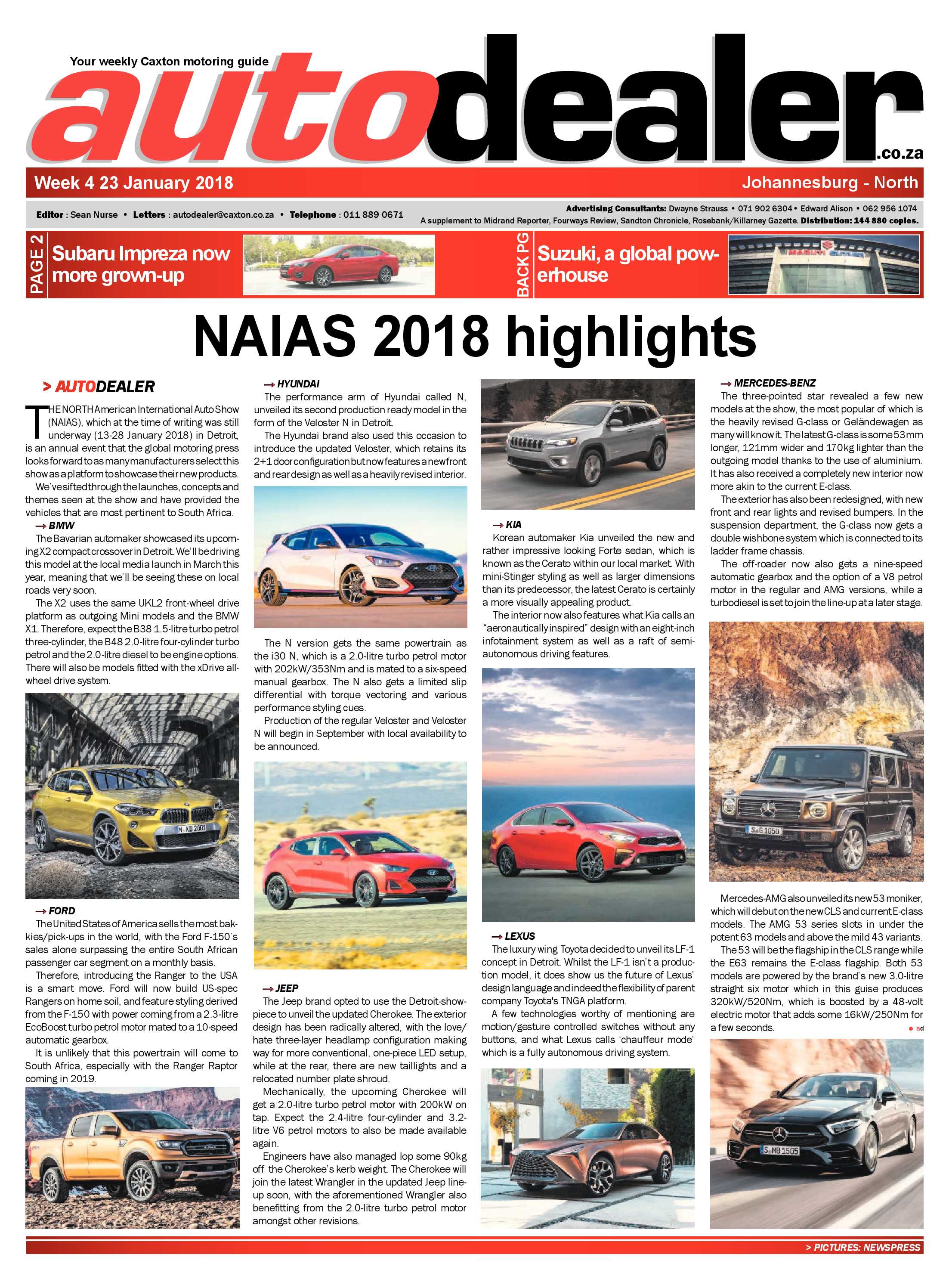 Autodealer North 23 January, 2018 page 1