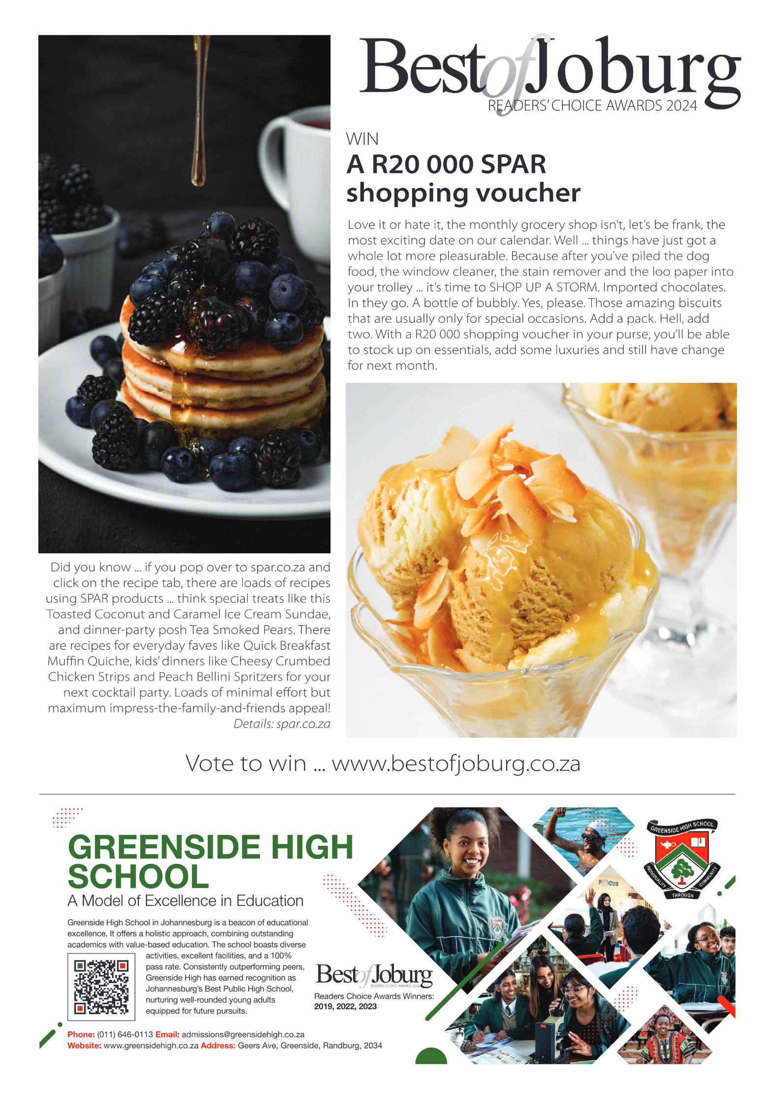 Best of Joburg Readers Choice Awards 2024 page 4
