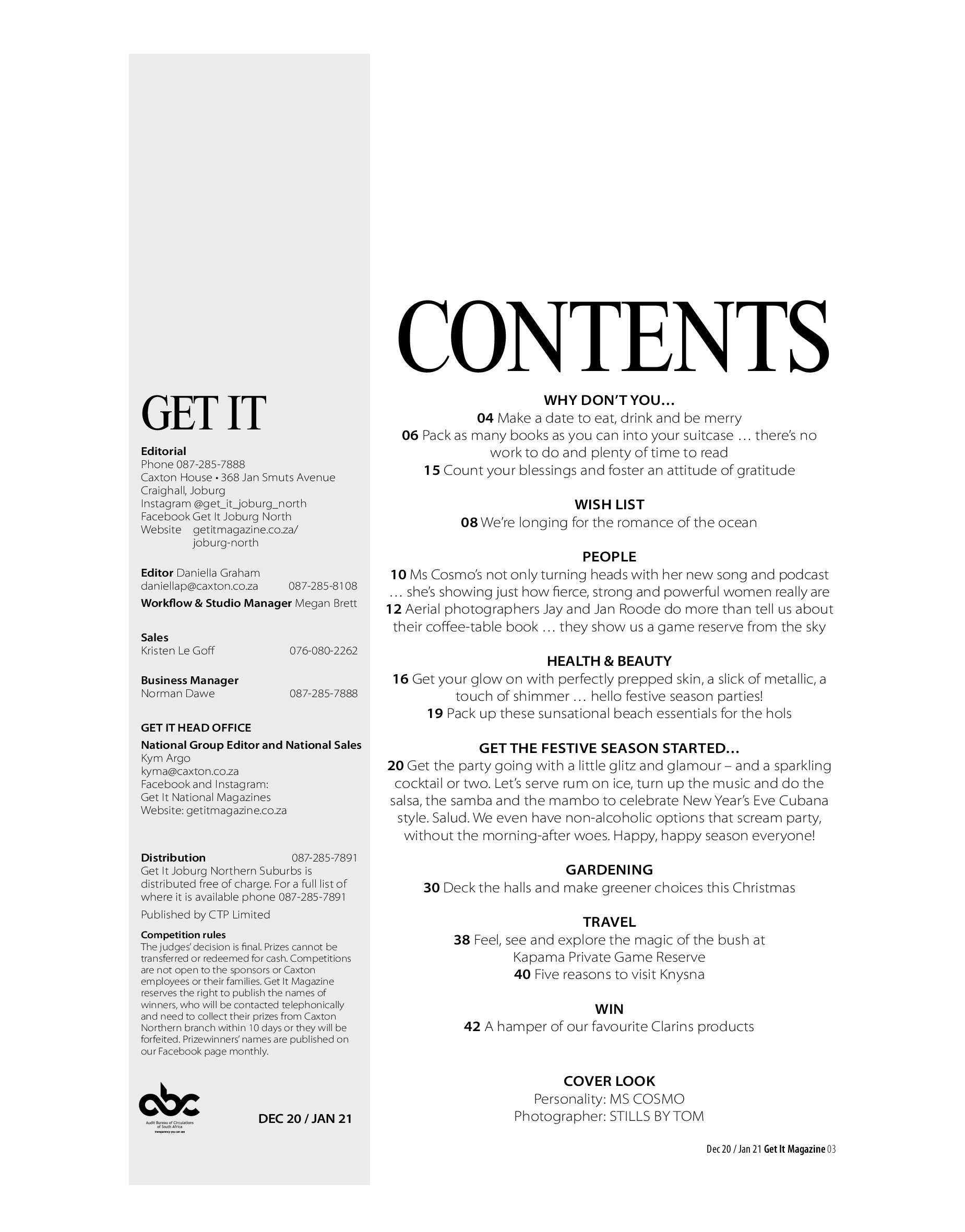 Get It Joburg North December 2020 page 3