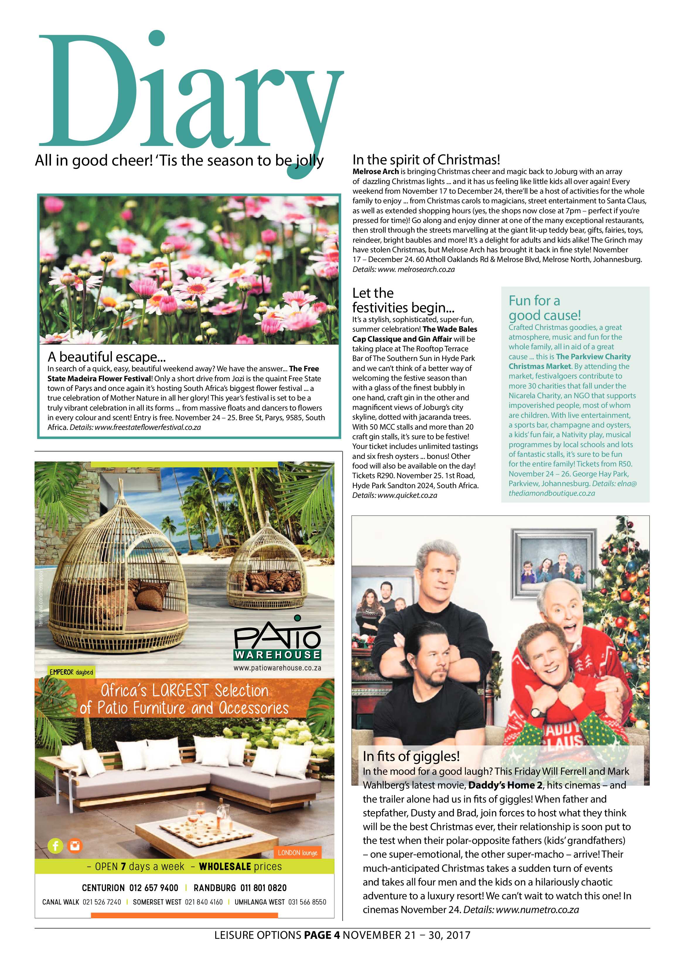 Leisure Options November 21 – 30, 2017 page 4