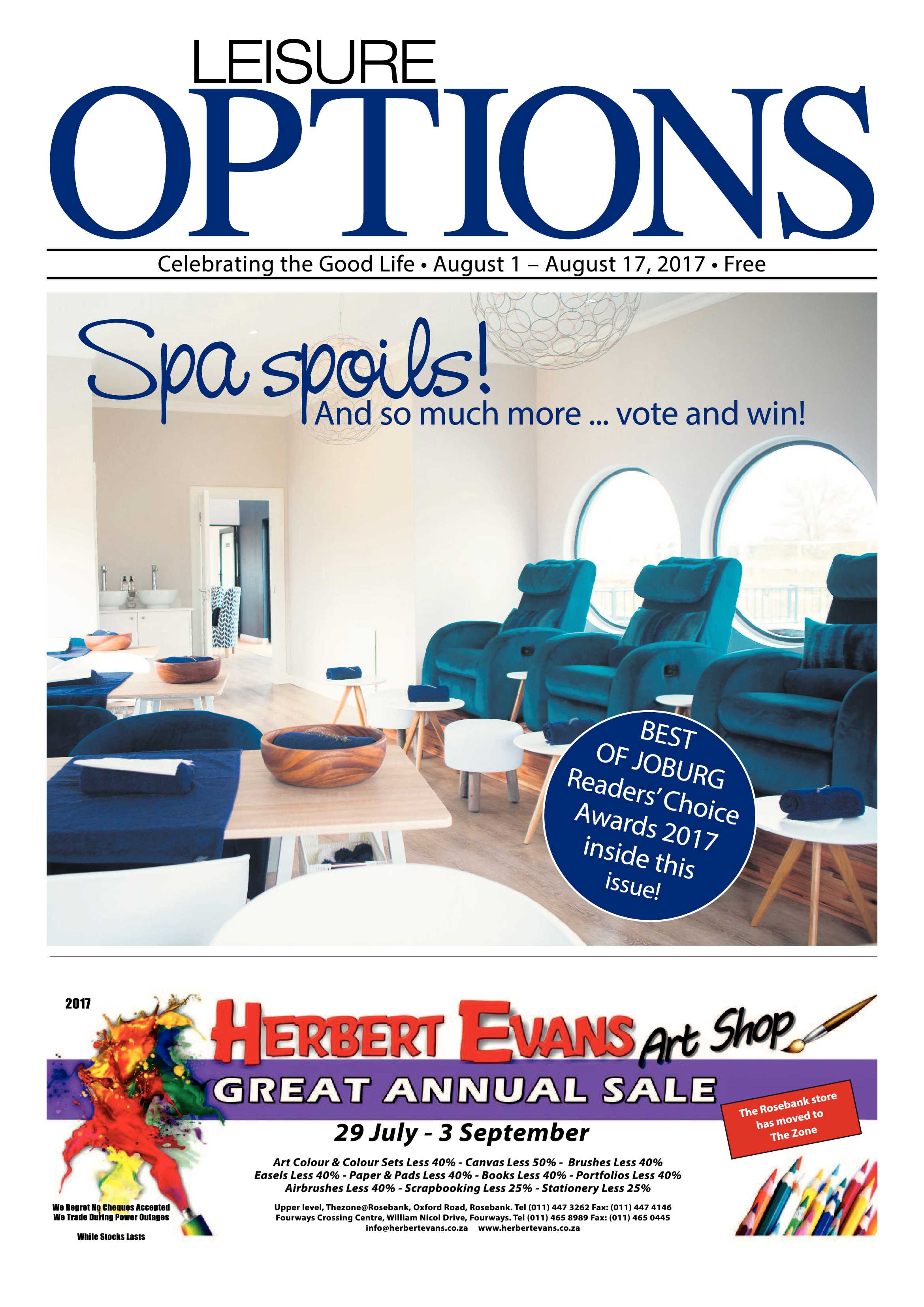 Leisure Options 1-17 August 2017 page 1