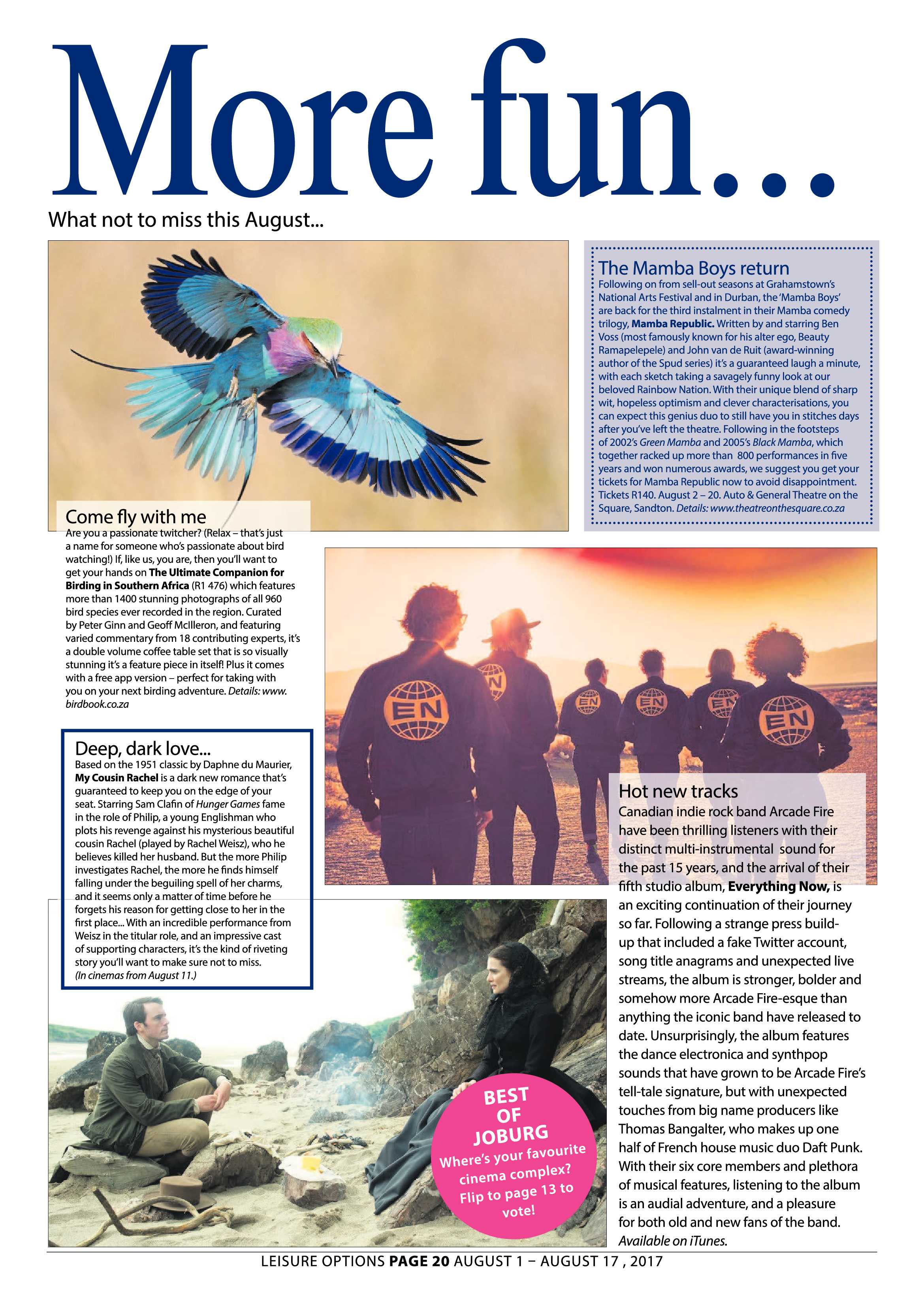 Leisure Options 1-17 August 2017 page 20