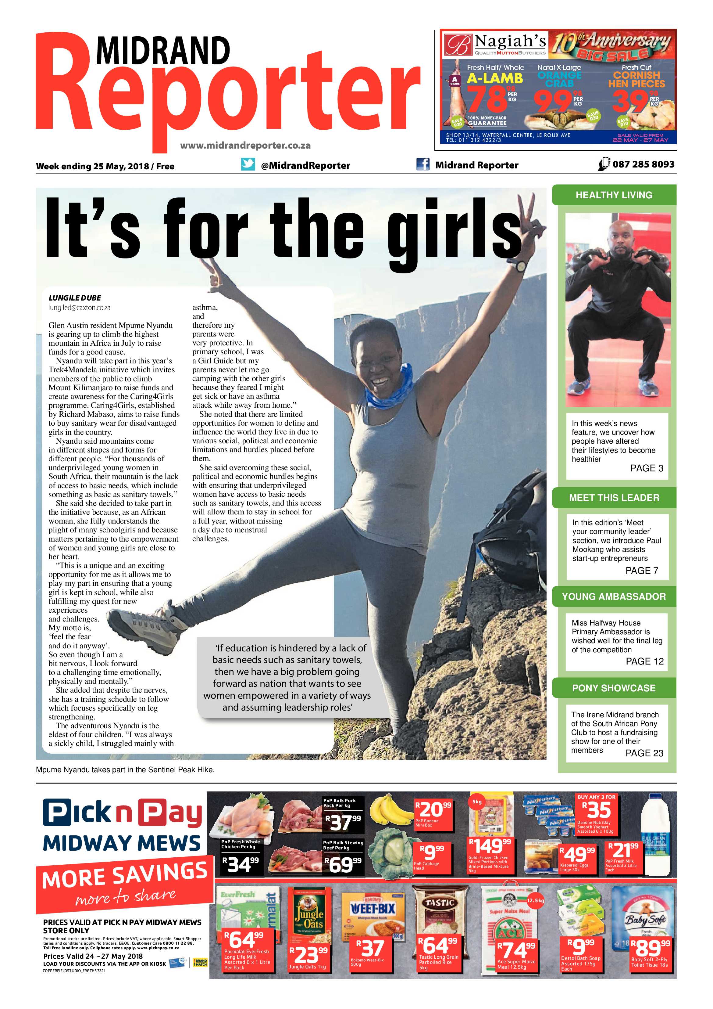 Midrand Reporter 25 May 2018 page 1
