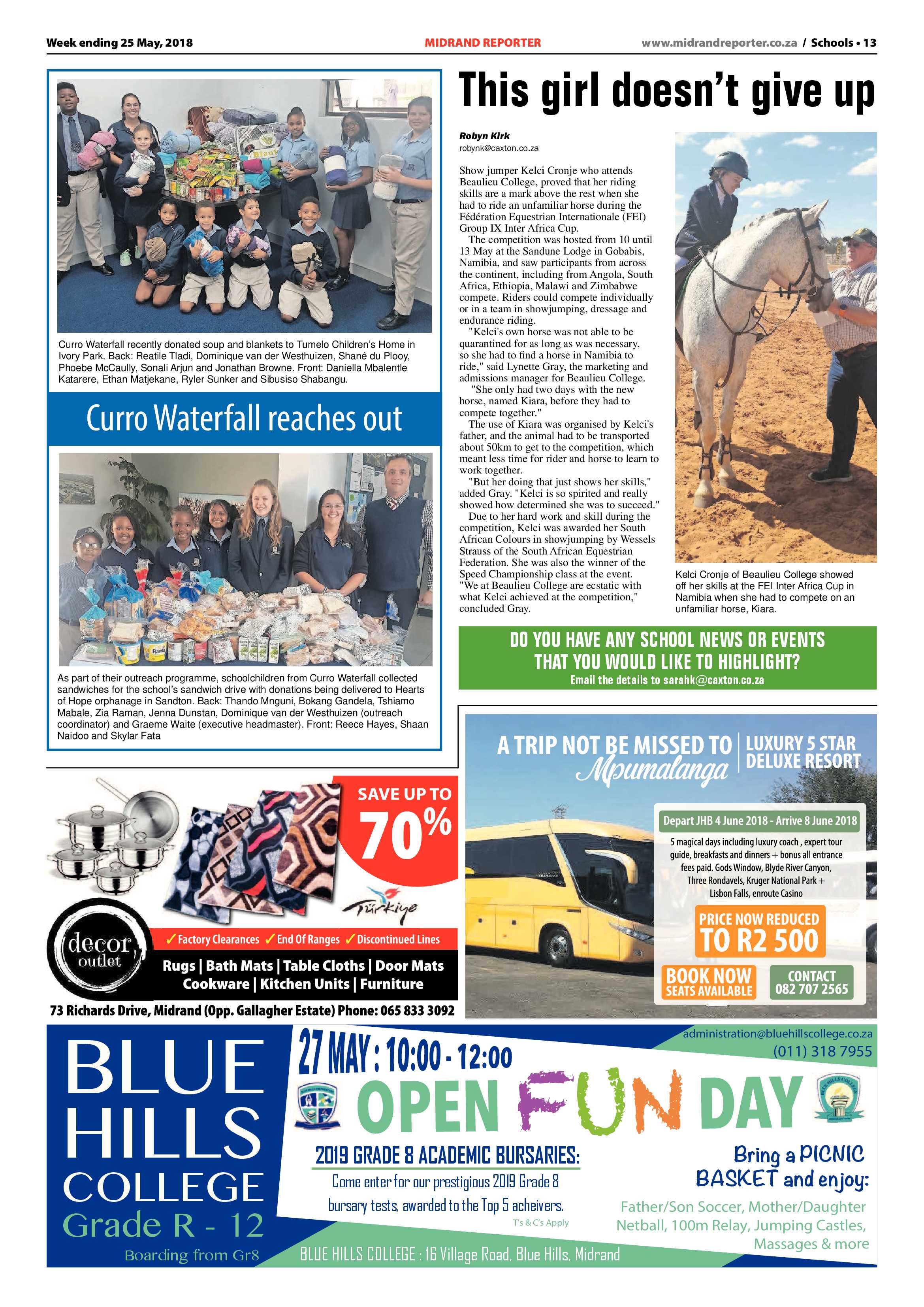 Midrand Reporter 25 May 2018 page 13