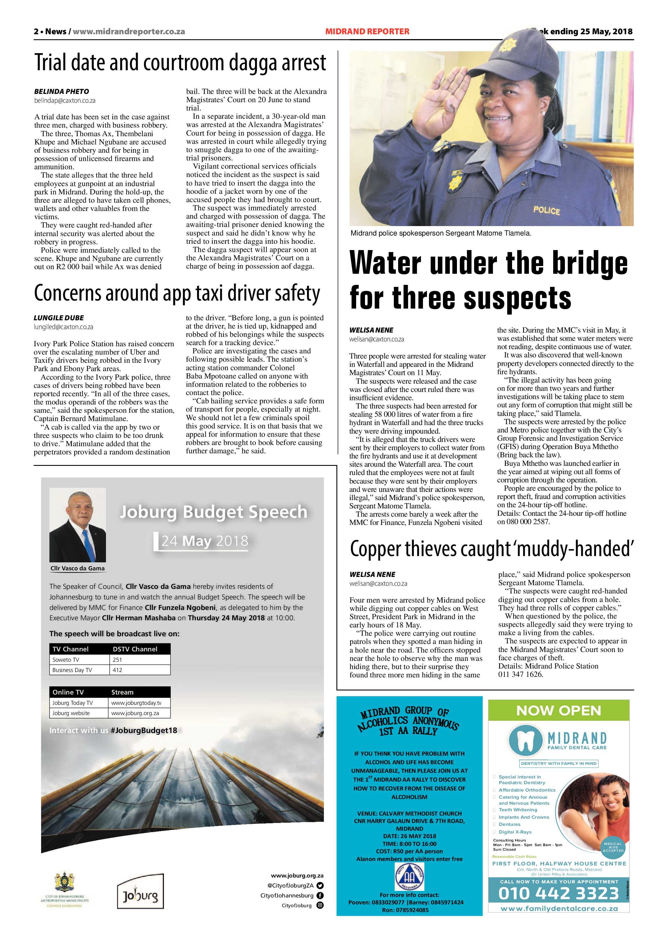 Midrand Reporter 25 May 2018 page 2