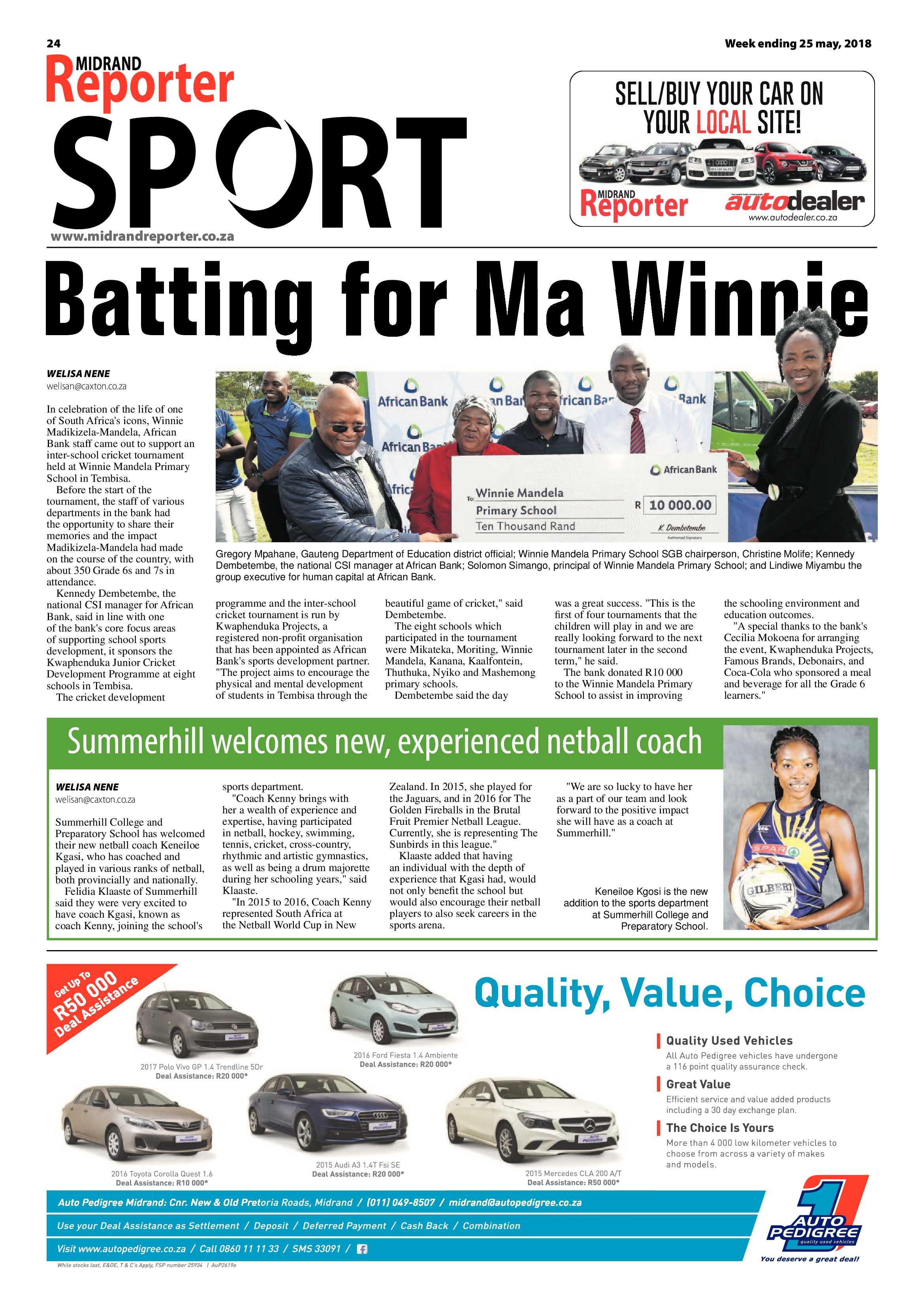 Midrand Reporter 25 May 2018 page 24
