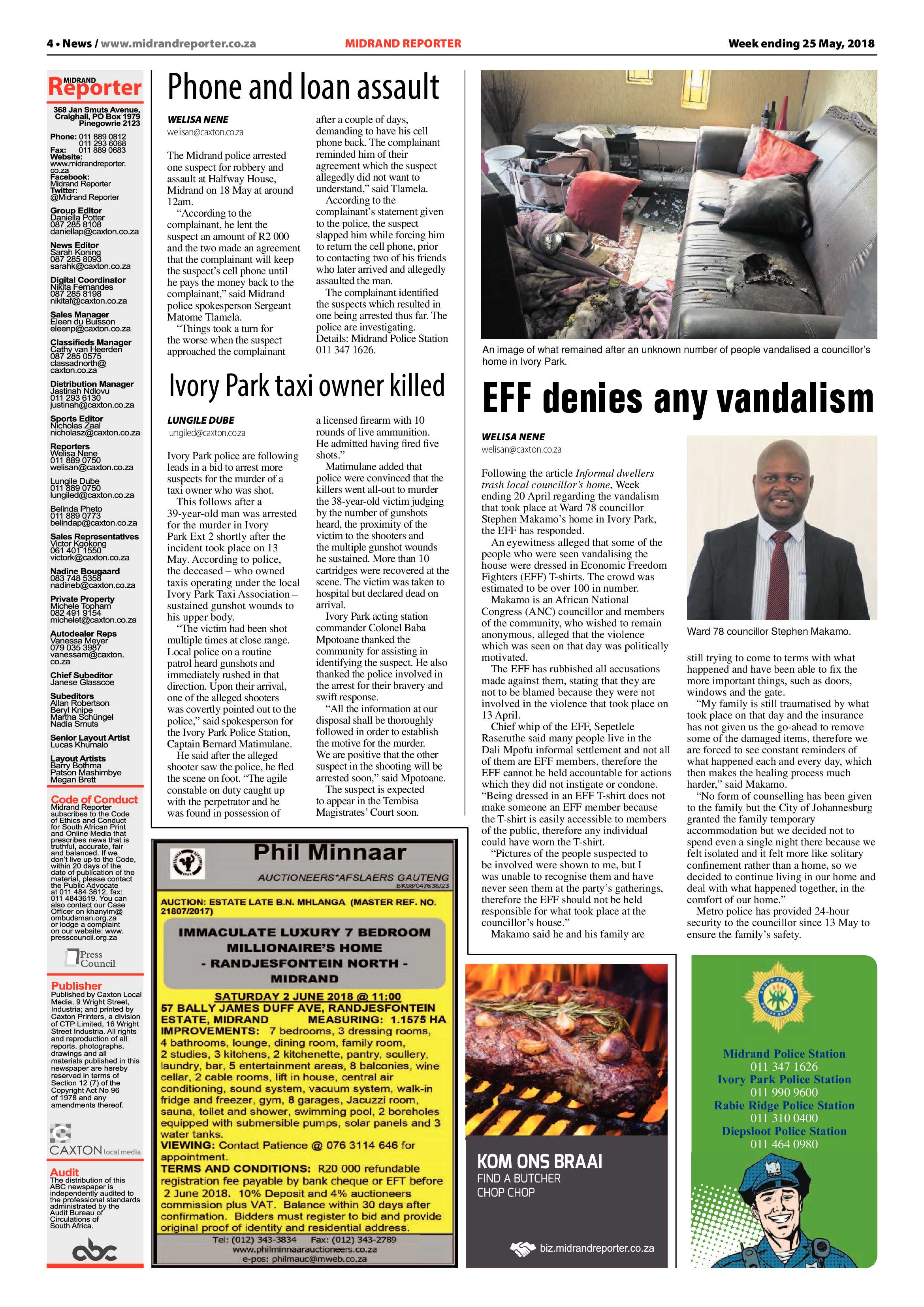 Midrand Reporter 25 May 2018 page 4