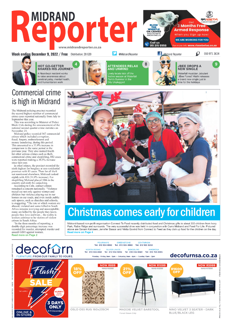 Midrand Reporter Dec 9 2022 page 1