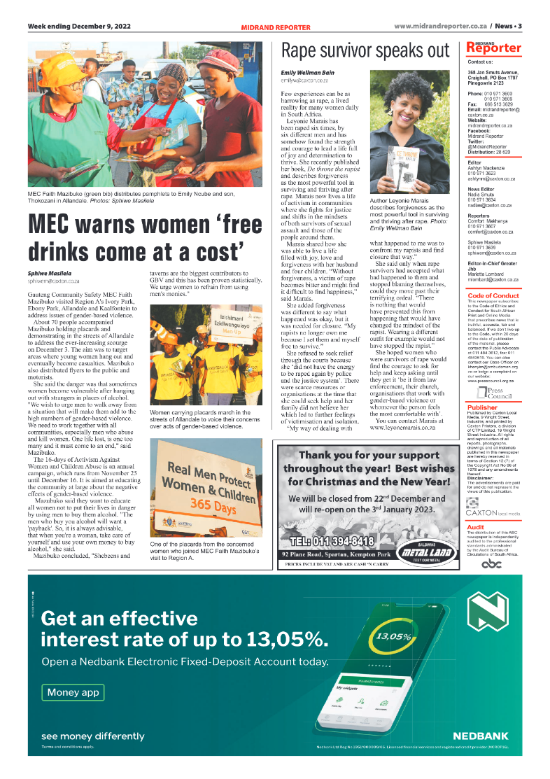 Midrand Reporter Dec 9 2022 page 3