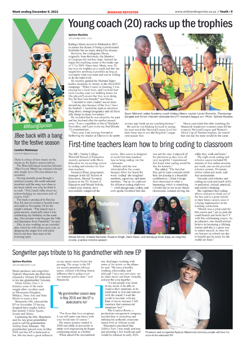 Midrand Reporter Dec 9 2022 page 9