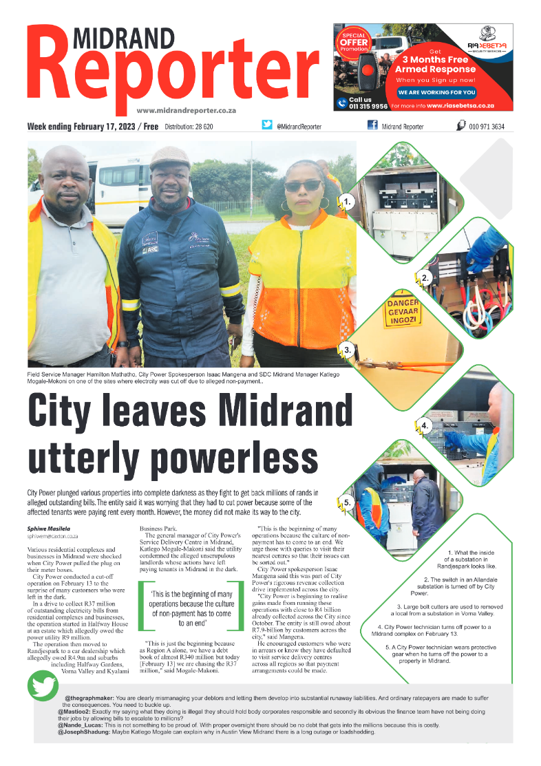 Midrand Reporter 17 Feb 2023 page 1