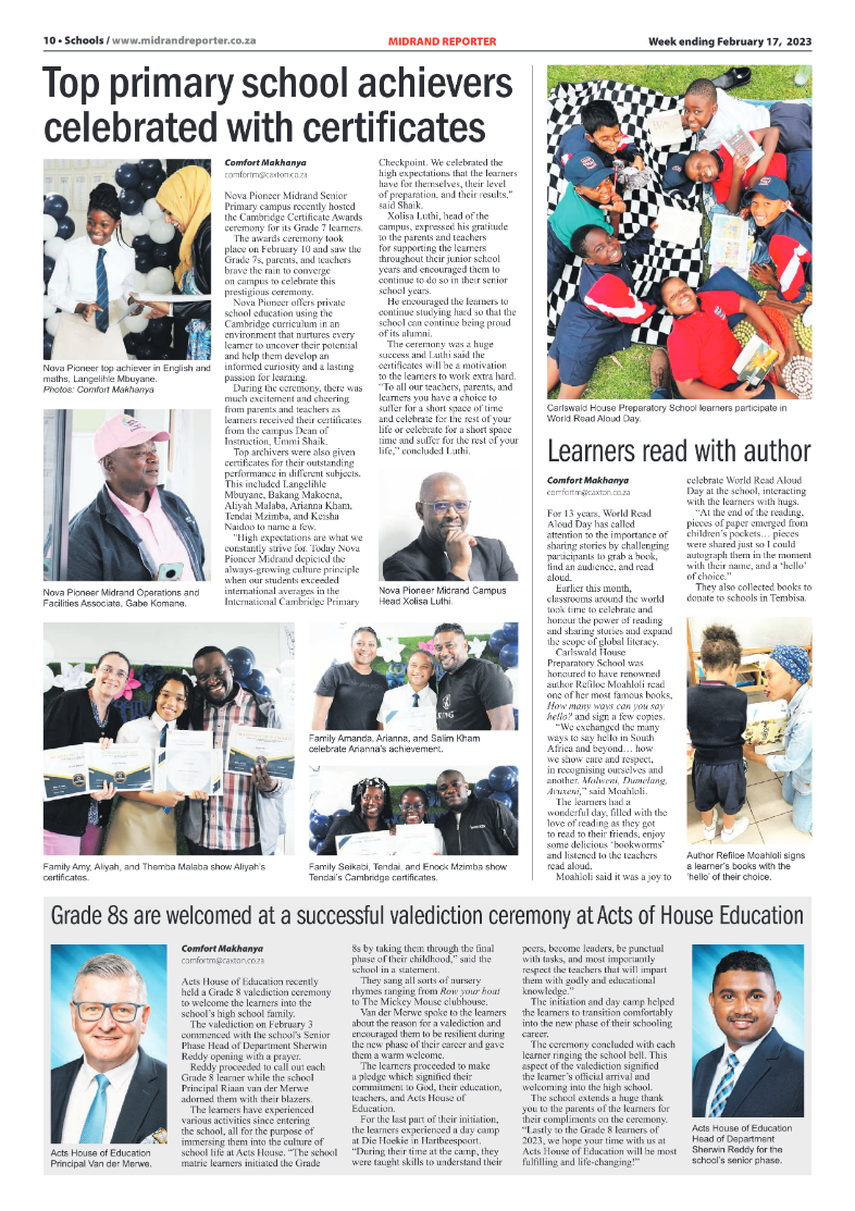 Midrand Reporter 17 Feb 2023 page 10