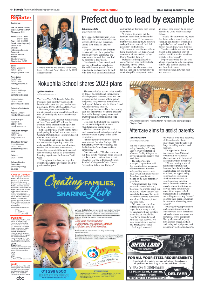 Midrand Reporter 13 January 2022 page 4