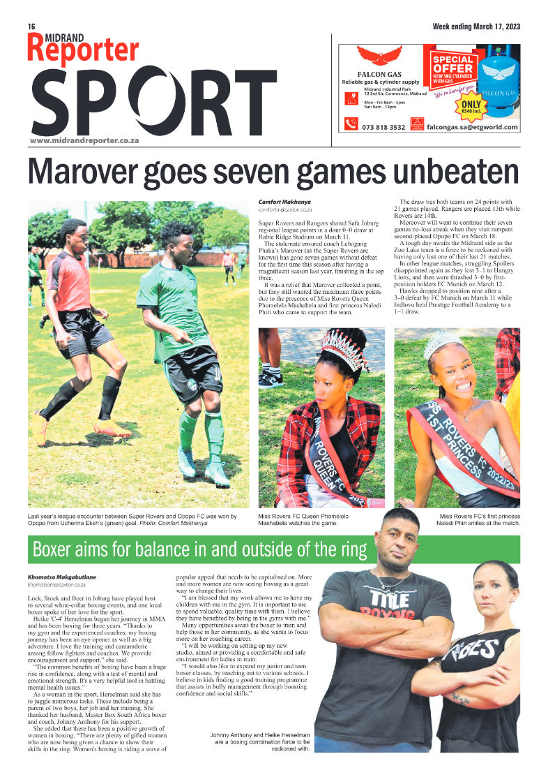 Midrand Reporter 17 March 2023 page 16