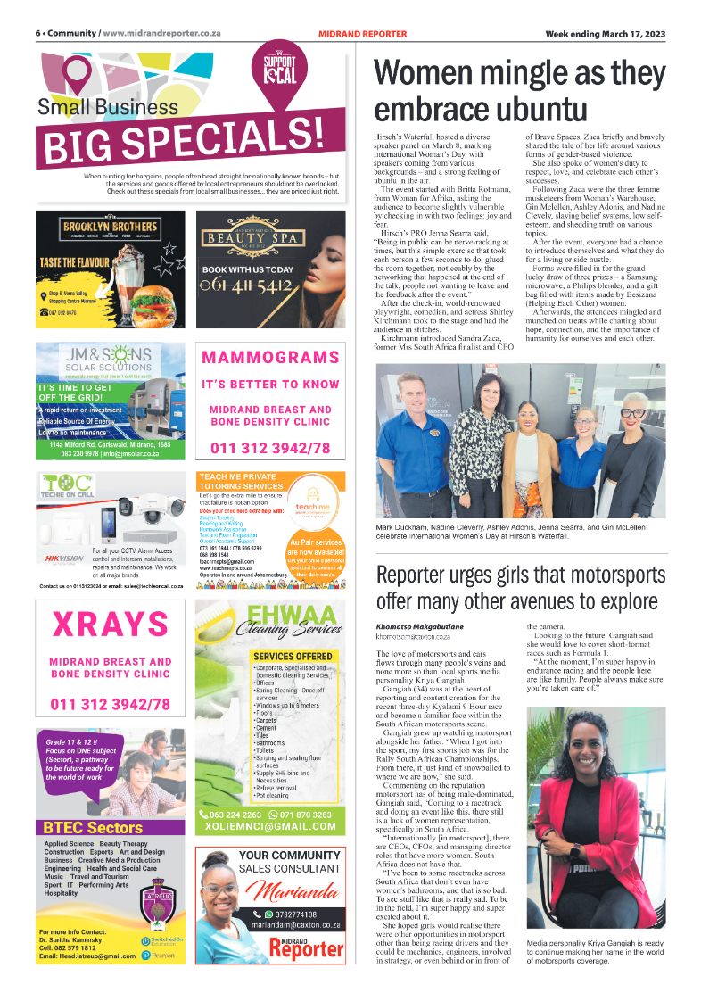 Midrand Reporter 17 March 2023 page 6