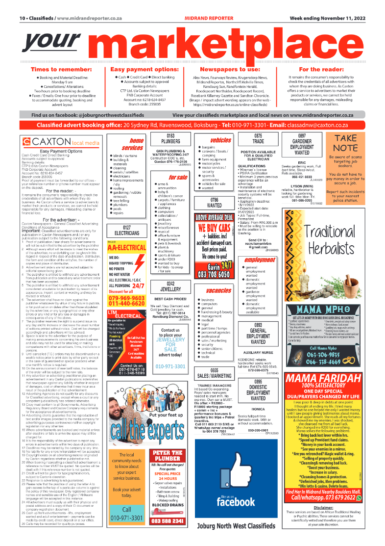Midrand Reporter Nov 11 2022 page 10
