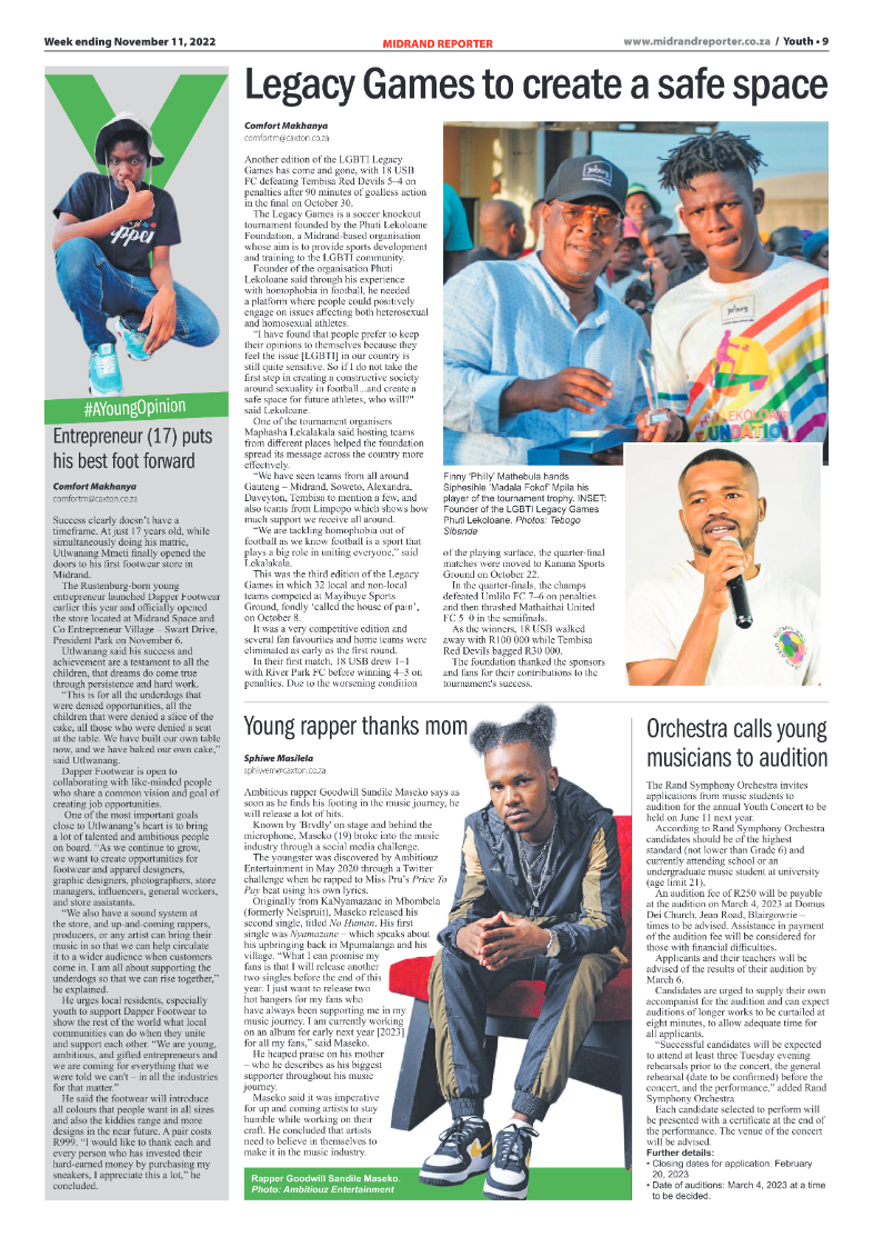 Midrand Reporter Nov 11 2022 page 9