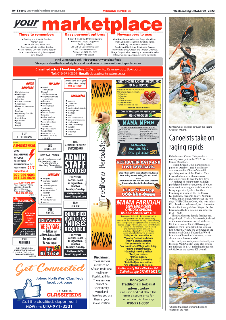 Midrand Reporter Oct 21 2022 page 10