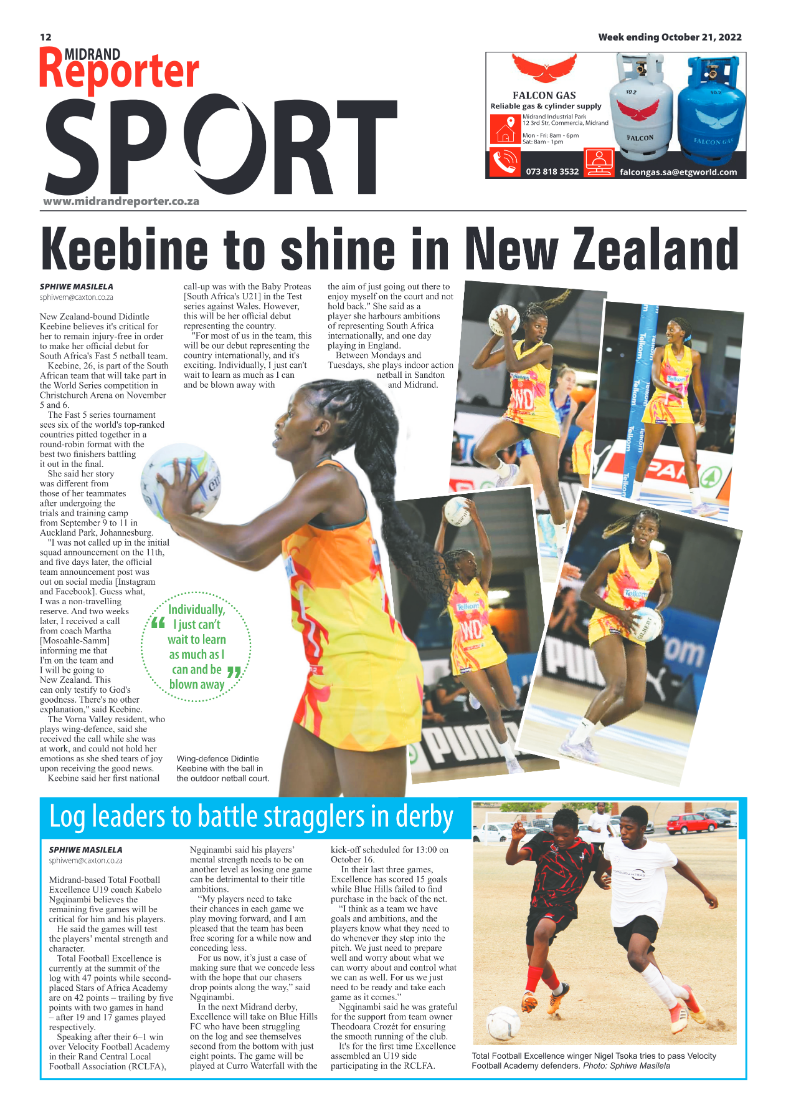 Midrand Reporter Oct 21 2022 page 12