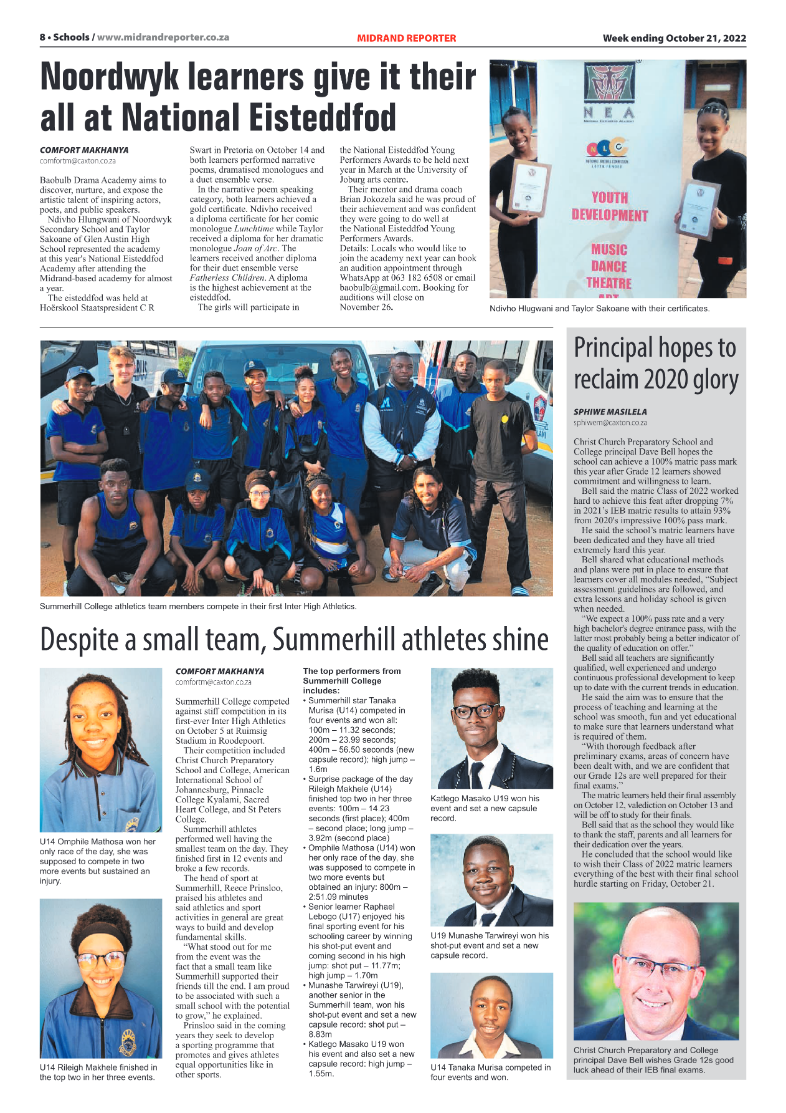 Midrand Reporter Oct 21 2022 page 8