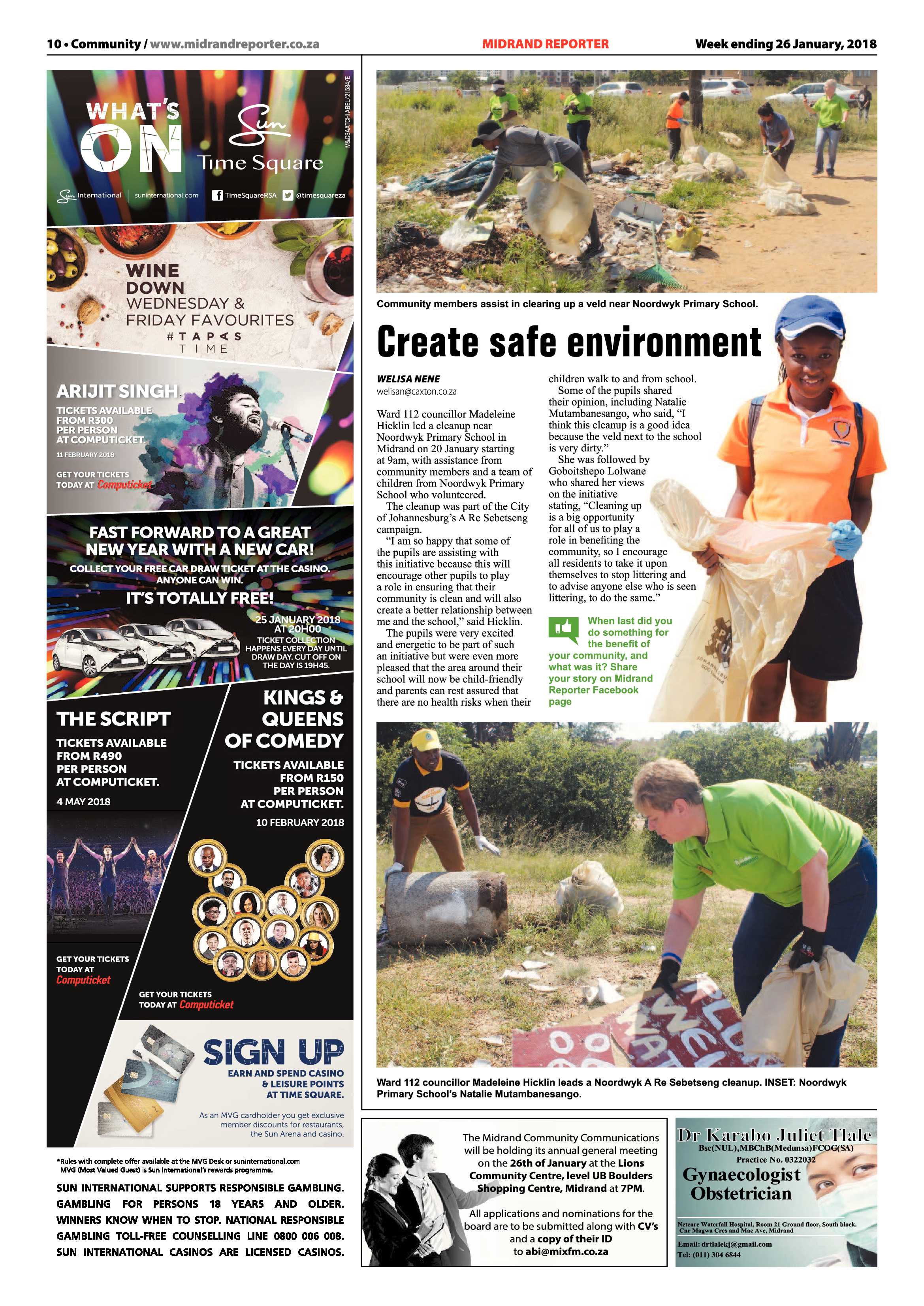 Midrand Reporter 26 January, 2018 page 10