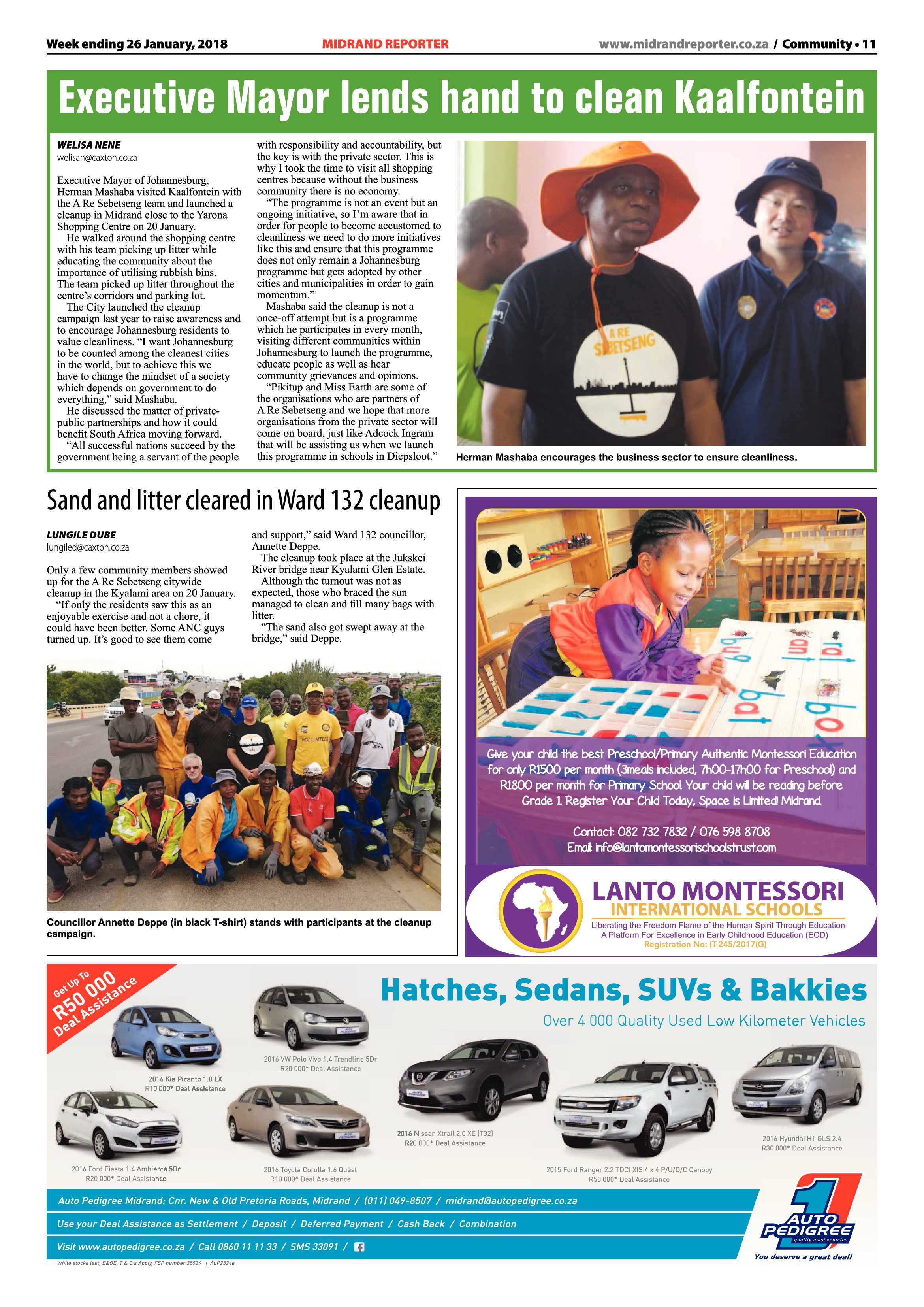 Midrand Reporter 26 January, 2018 page 11
