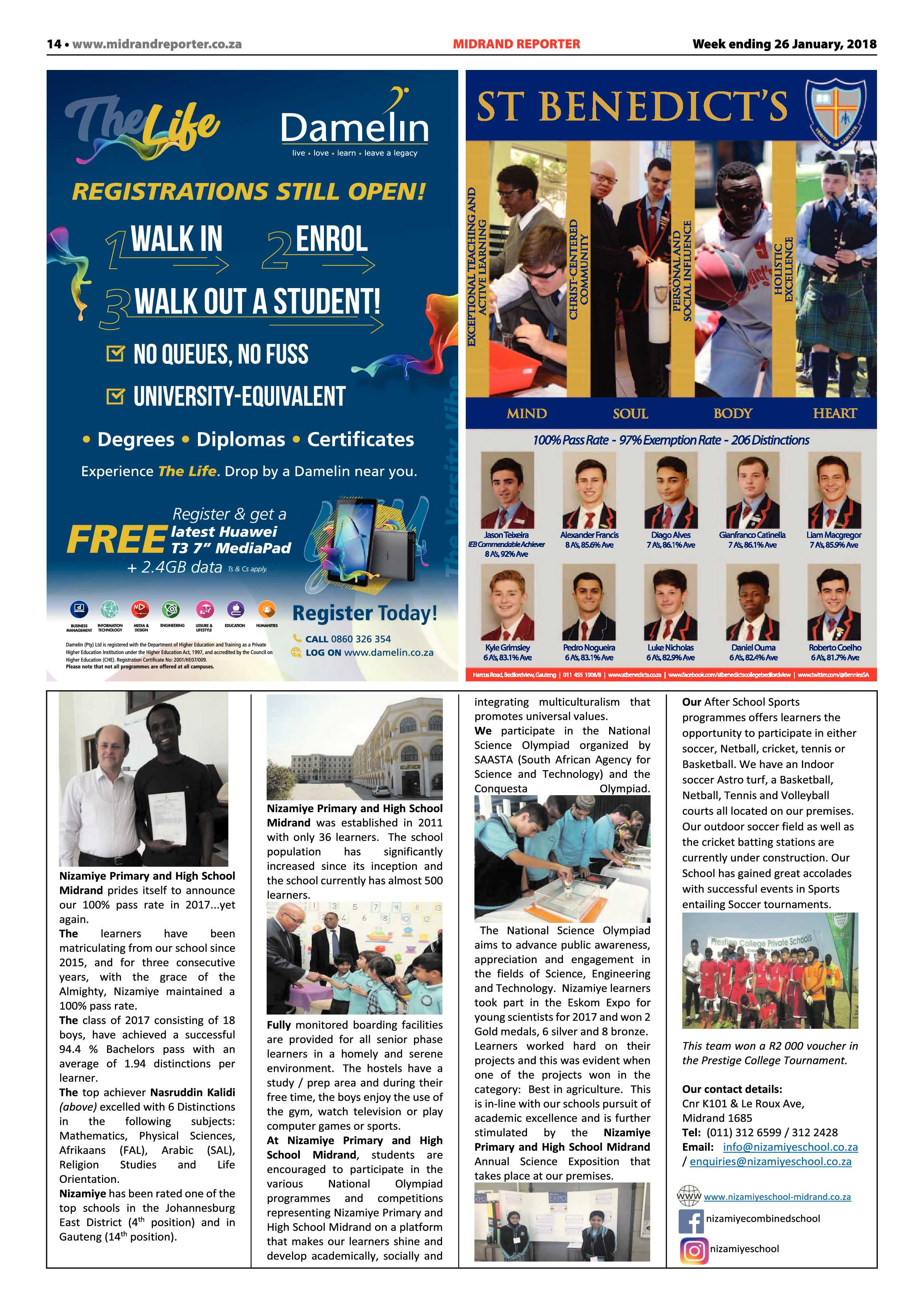 Midrand Reporter 26 January, 2018 page 14