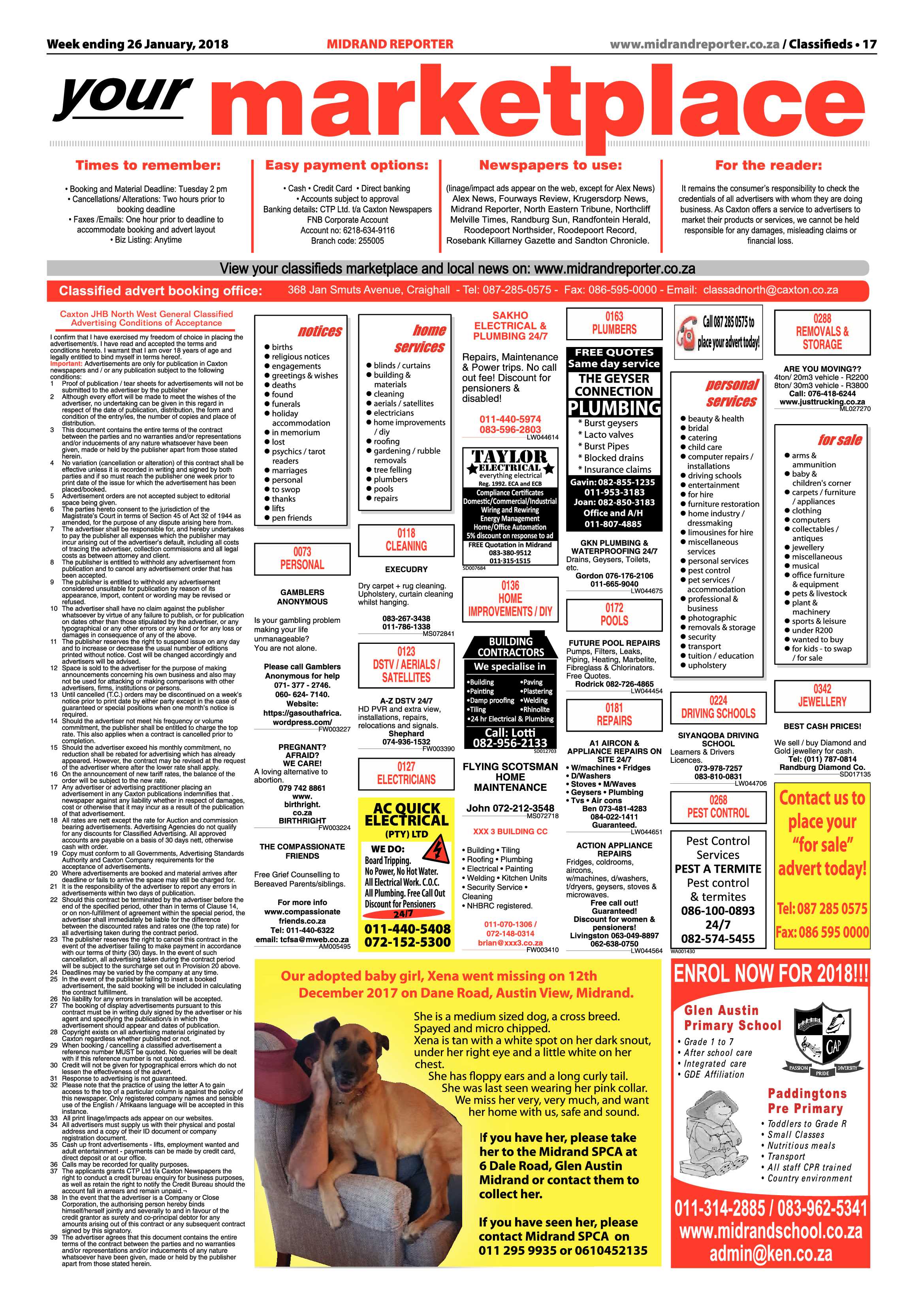 Midrand Reporter 26 January, 2018 page 17
