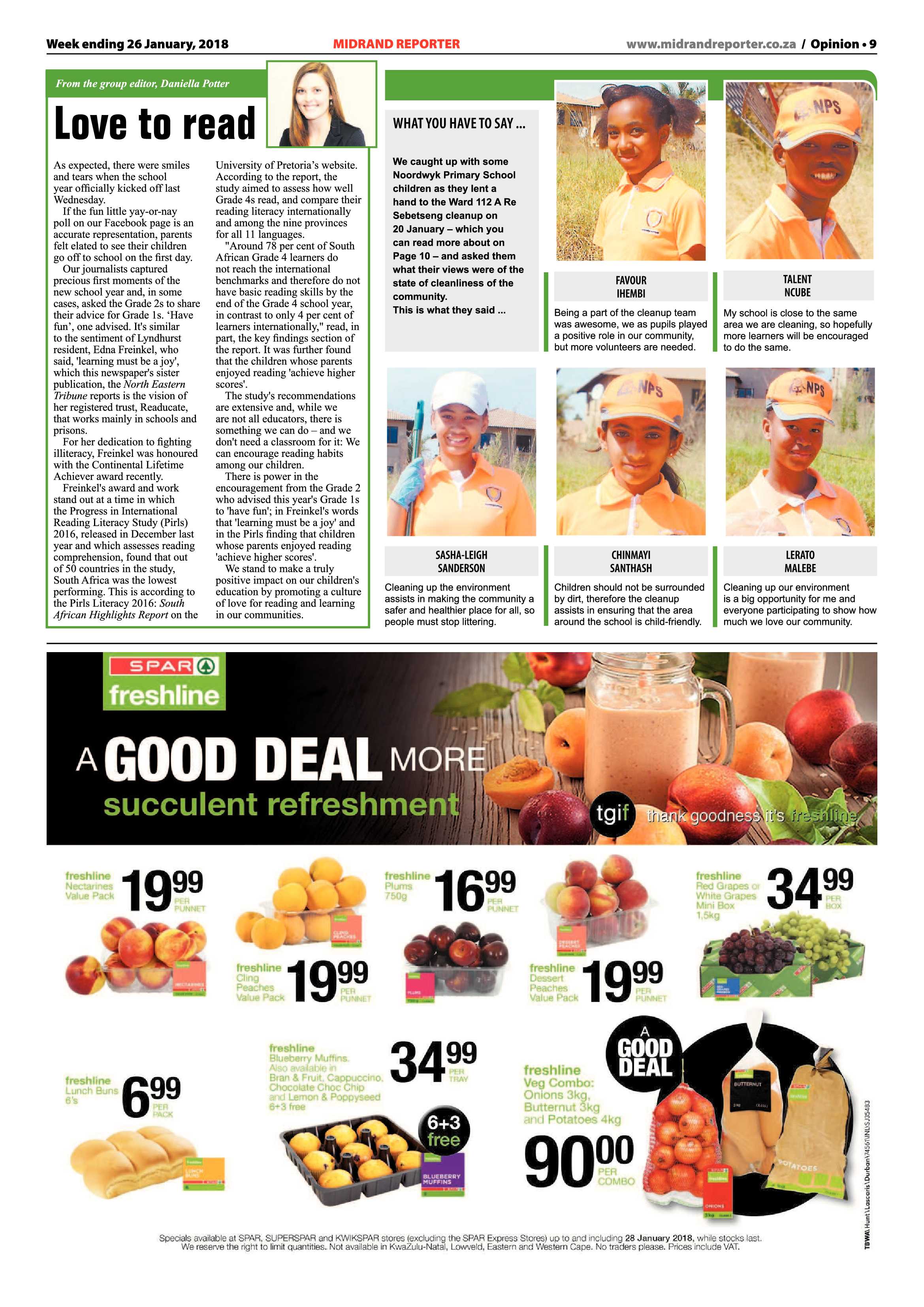 Midrand Reporter 26 January, 2018 page 9