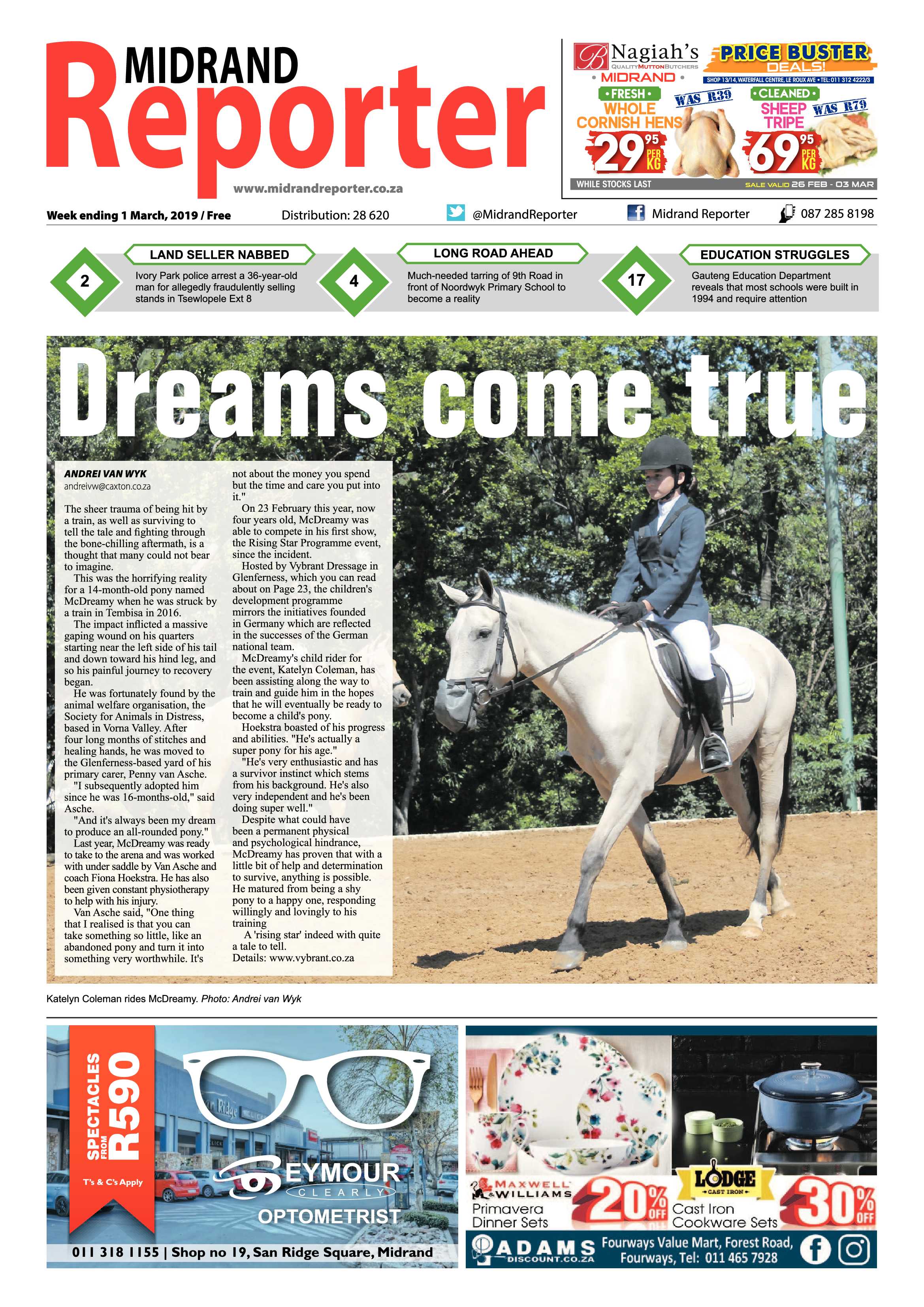 Midrand Reporter 1 March 2019 page 1