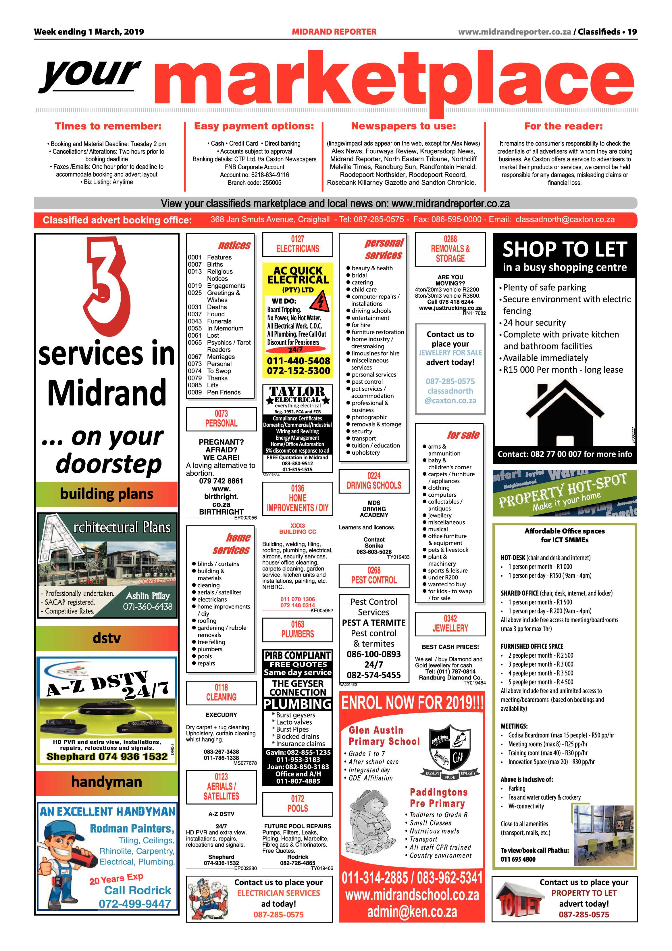 Midrand Reporter 1 March 2019 page 19