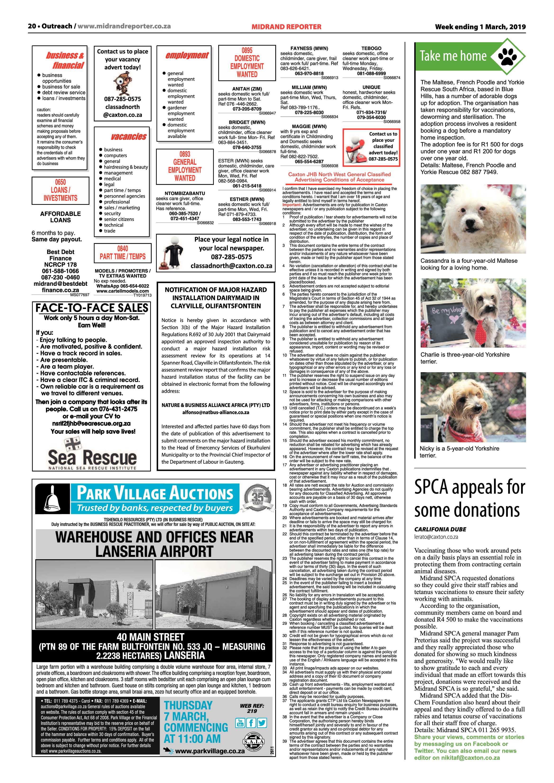 Midrand Reporter 1 March 2019 page 20
