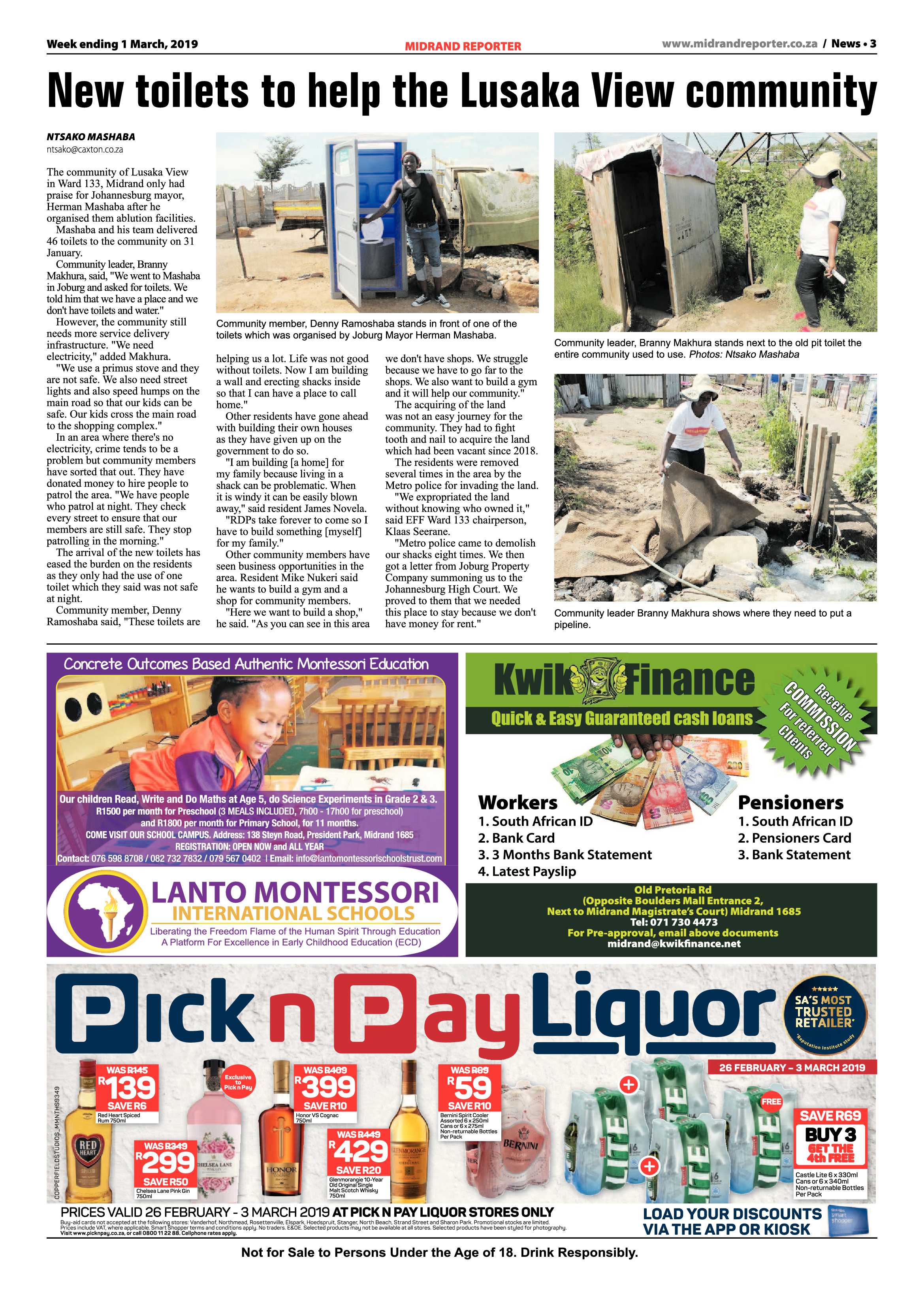 Midrand Reporter 1 March 2019 page 3