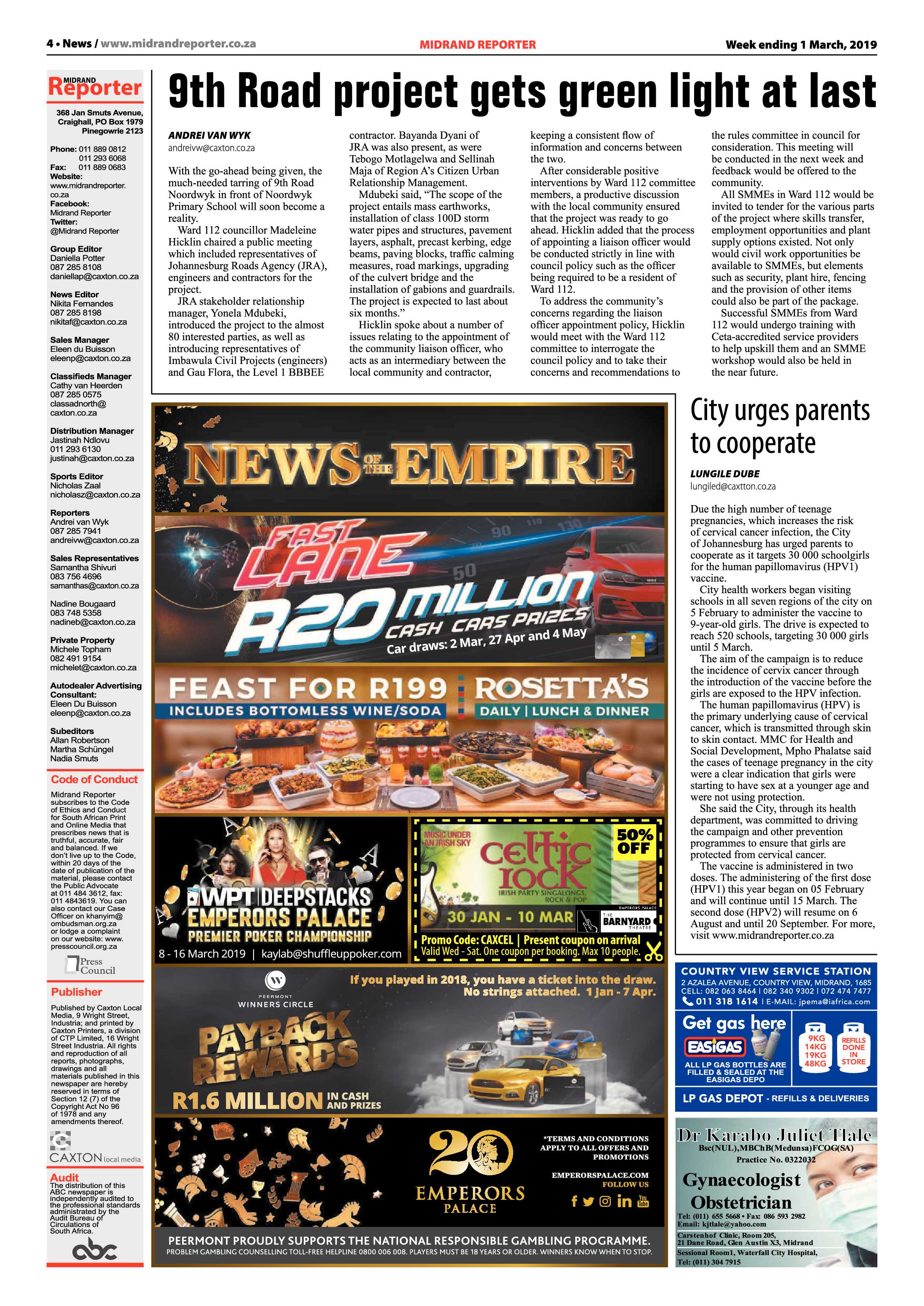 Midrand Reporter 1 March 2019 page 4