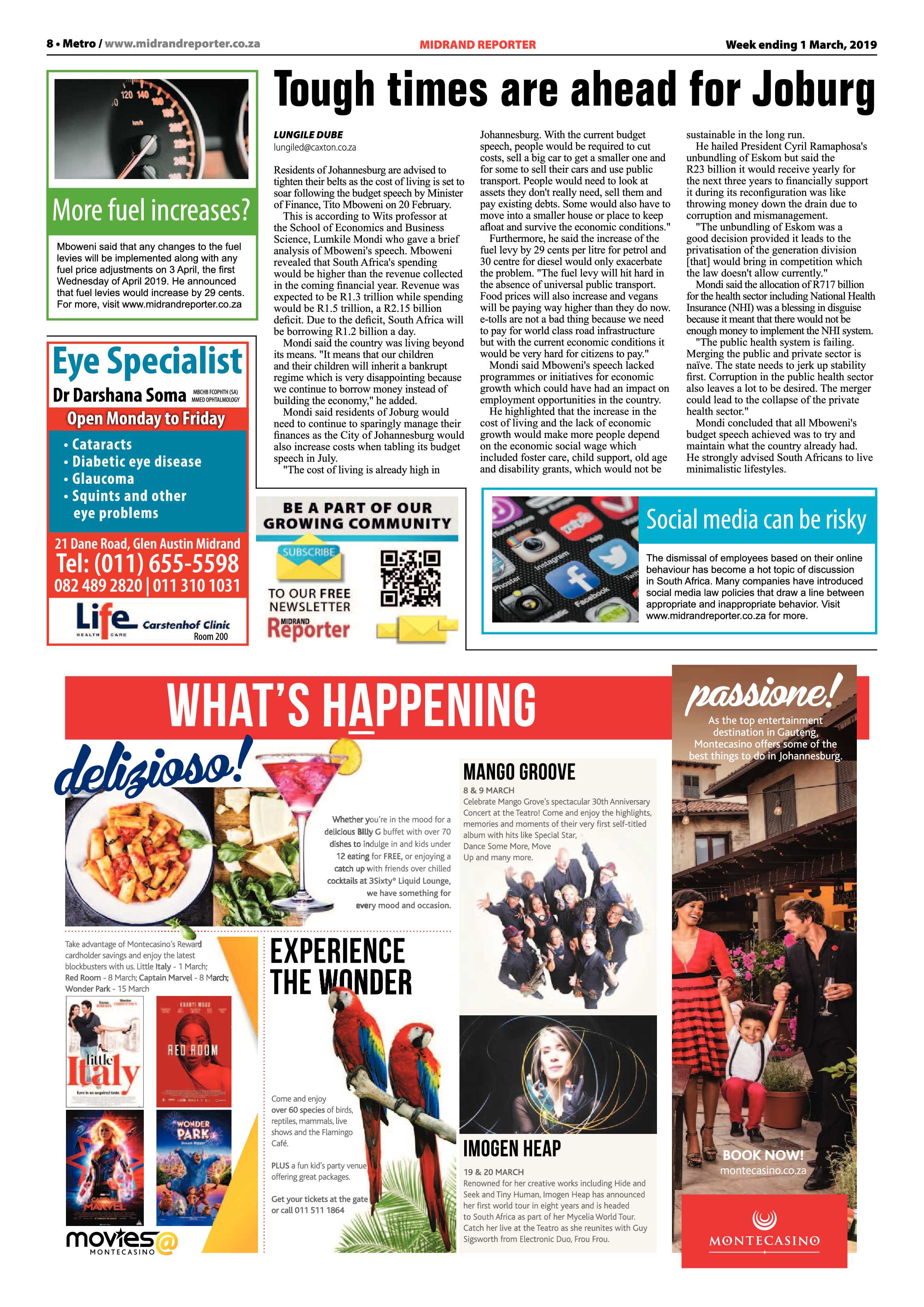 Midrand Reporter 1 March 2019 page 8