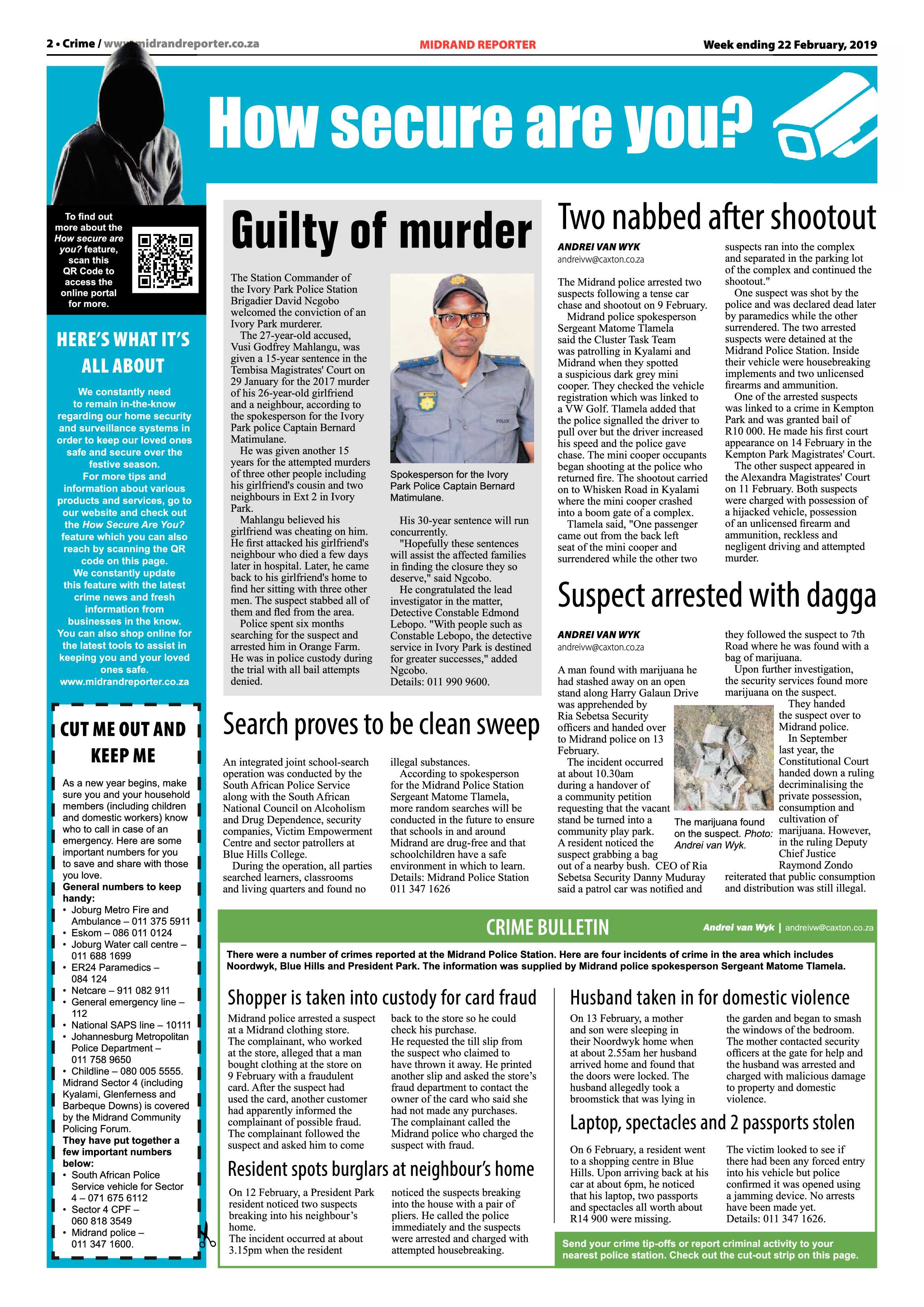 Midrand 22 February, 2019 page 2