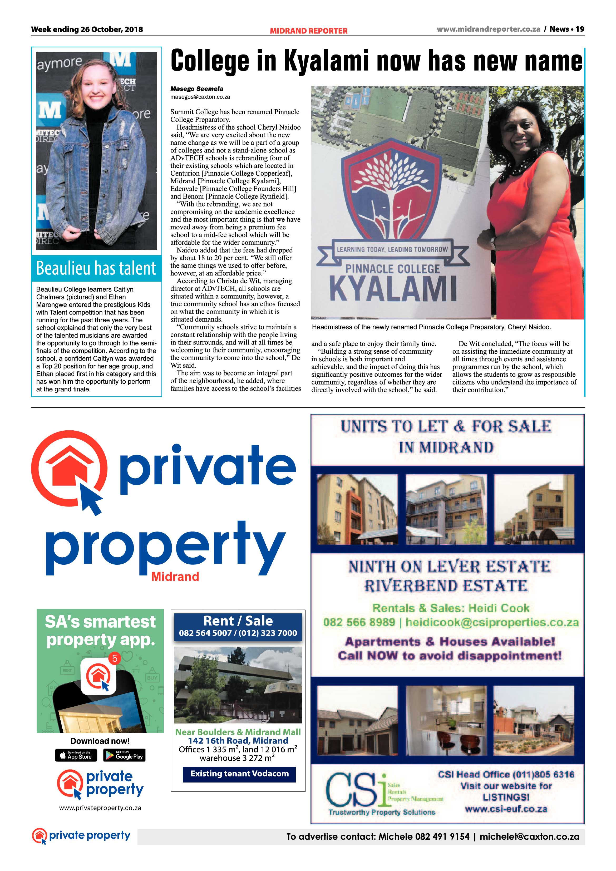 Midrand 26 October, 2018 page 19