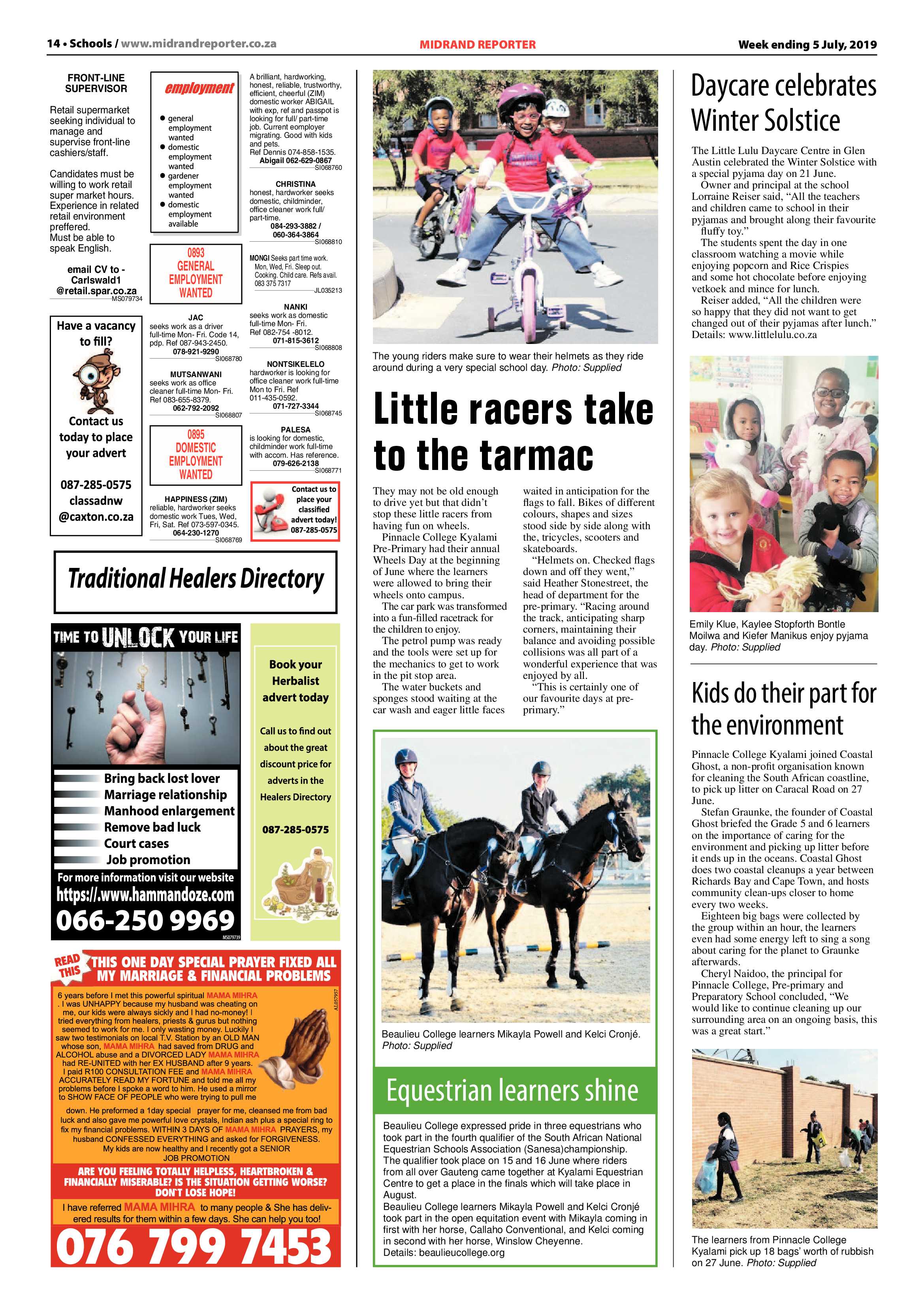 Midrand Reporter 5 July 2019 page 14