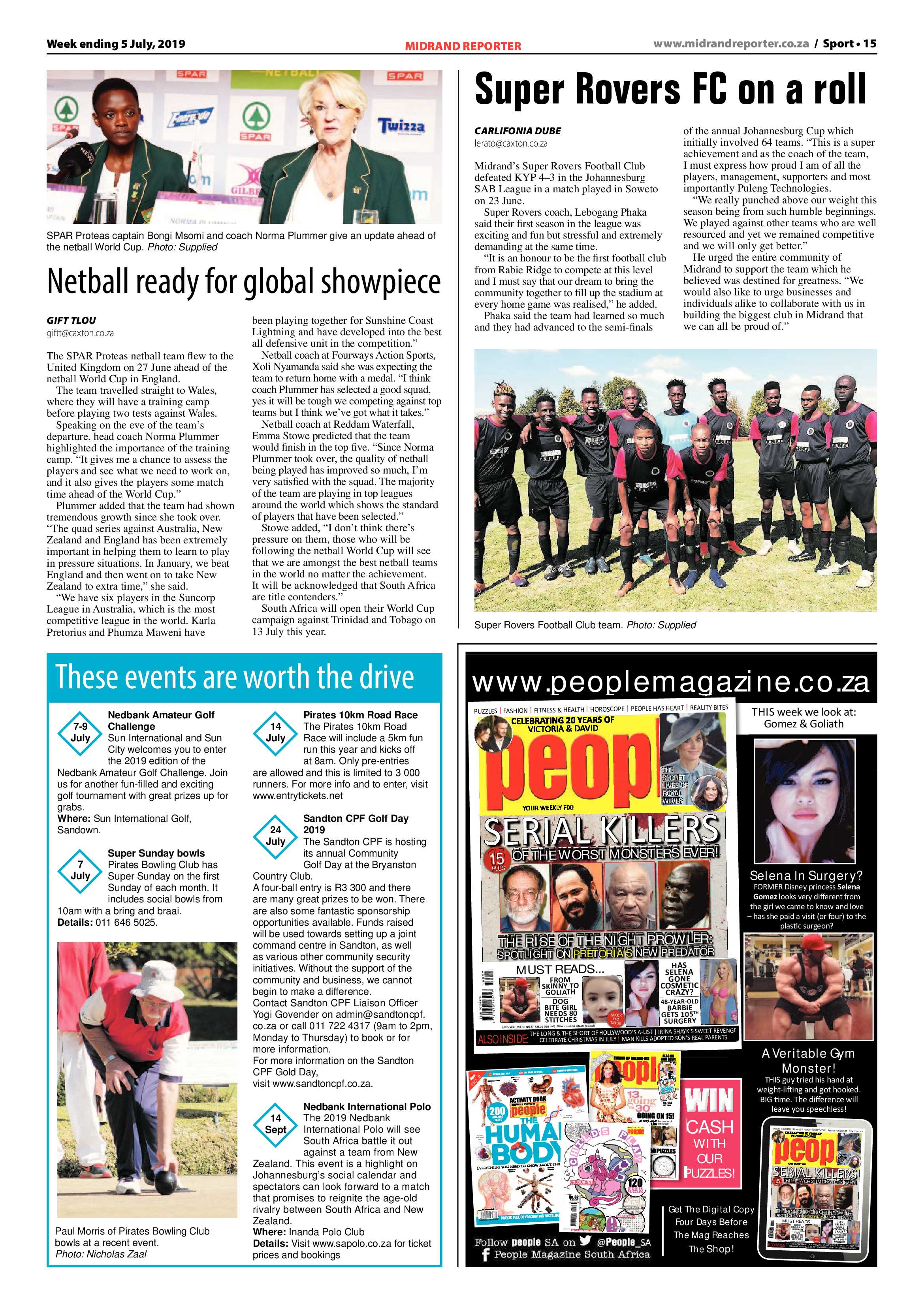 Midrand Reporter 5 July 2019 page 15