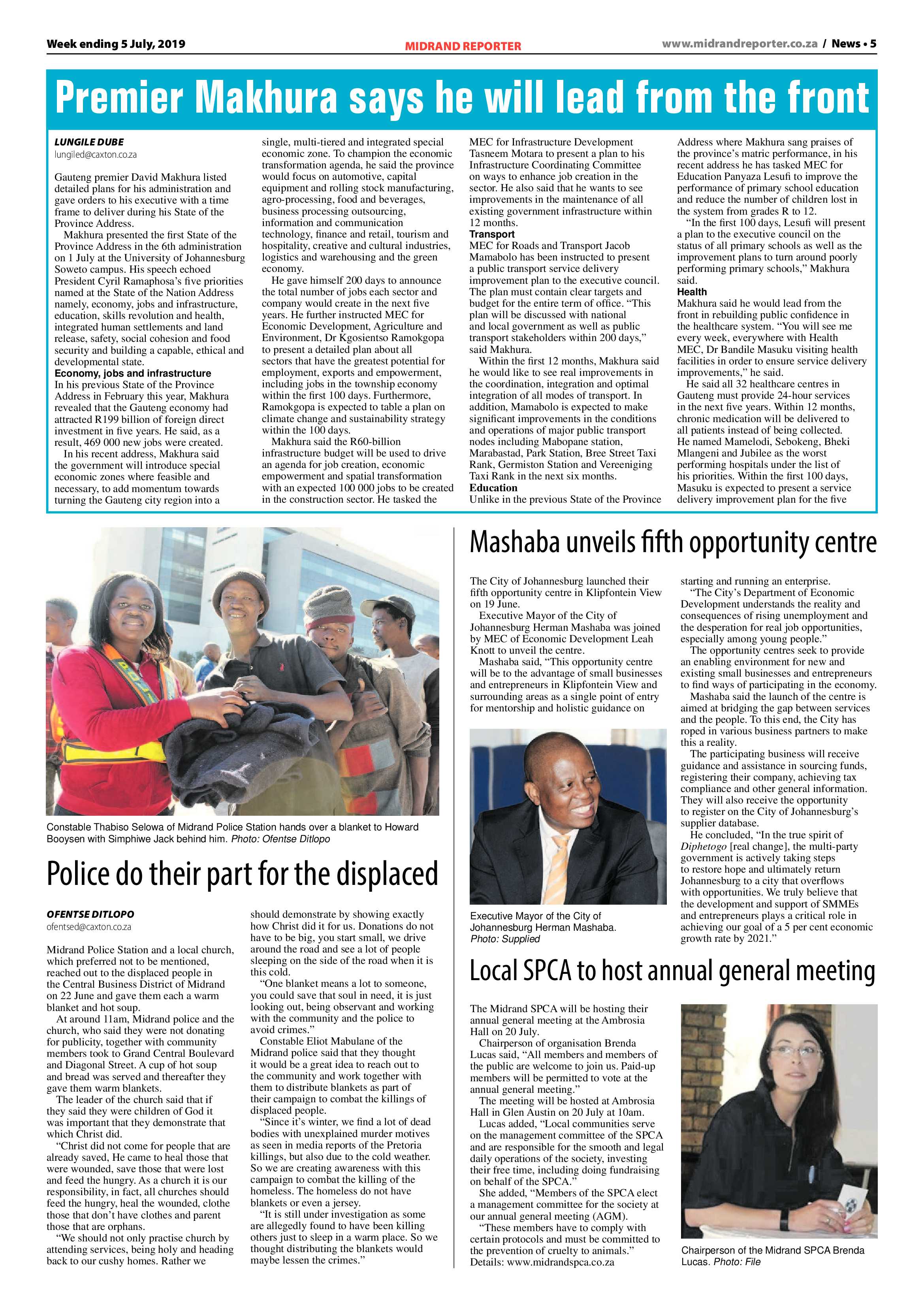 Midrand Reporter 5 July 2019 page 5