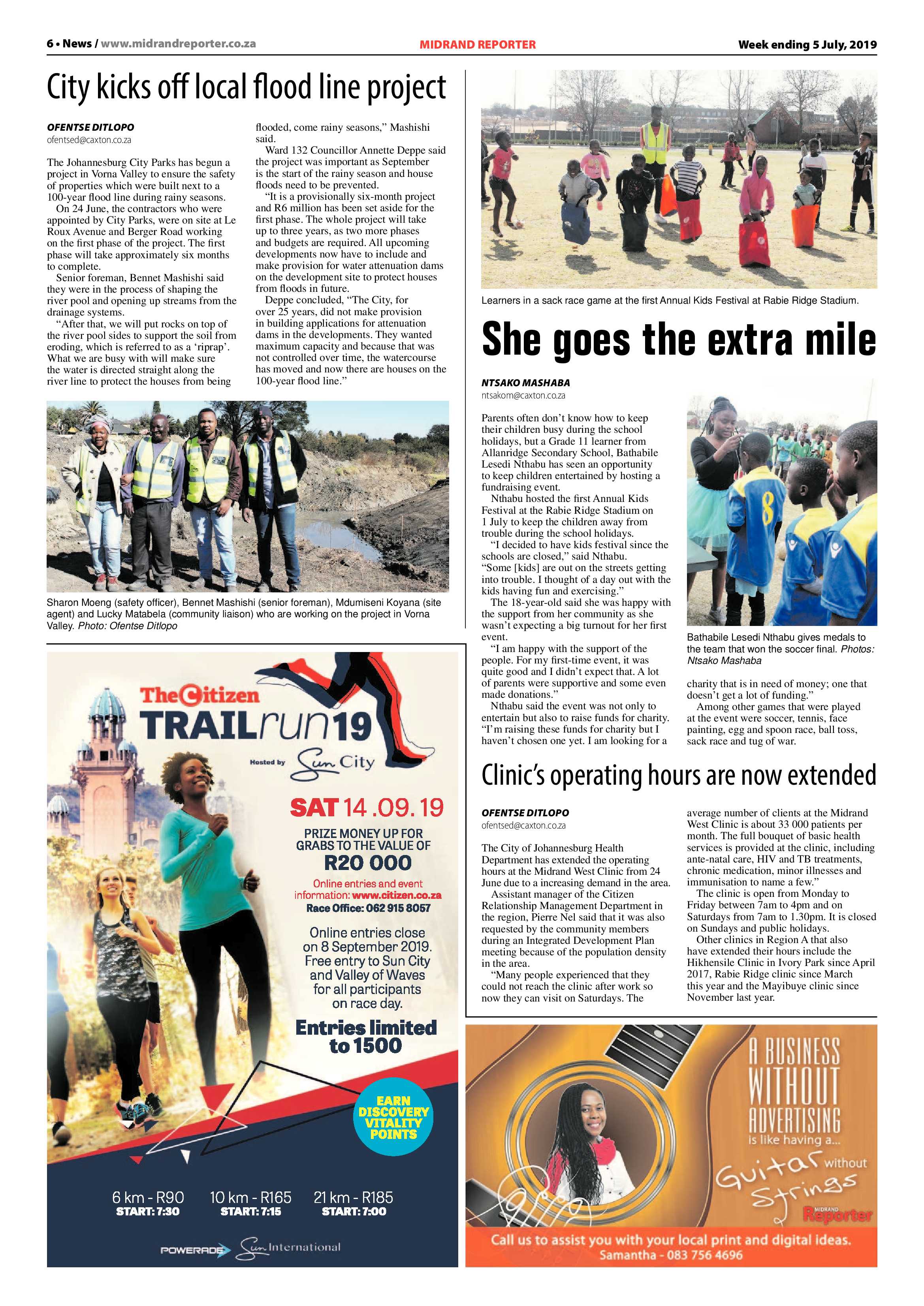 Midrand Reporter 5 July 2019 page 6
