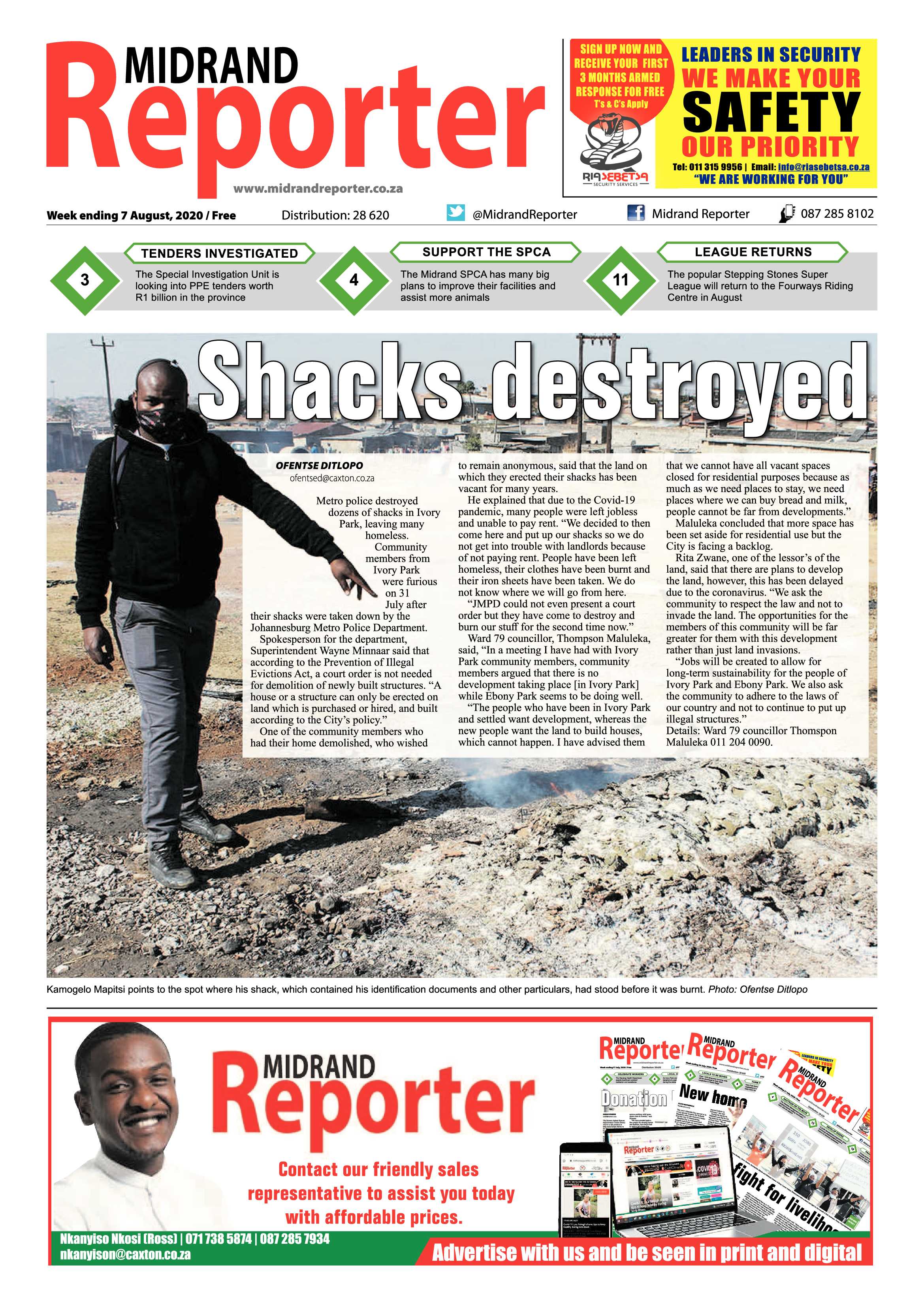 Midrand Reporter 07 August 2020 page 1