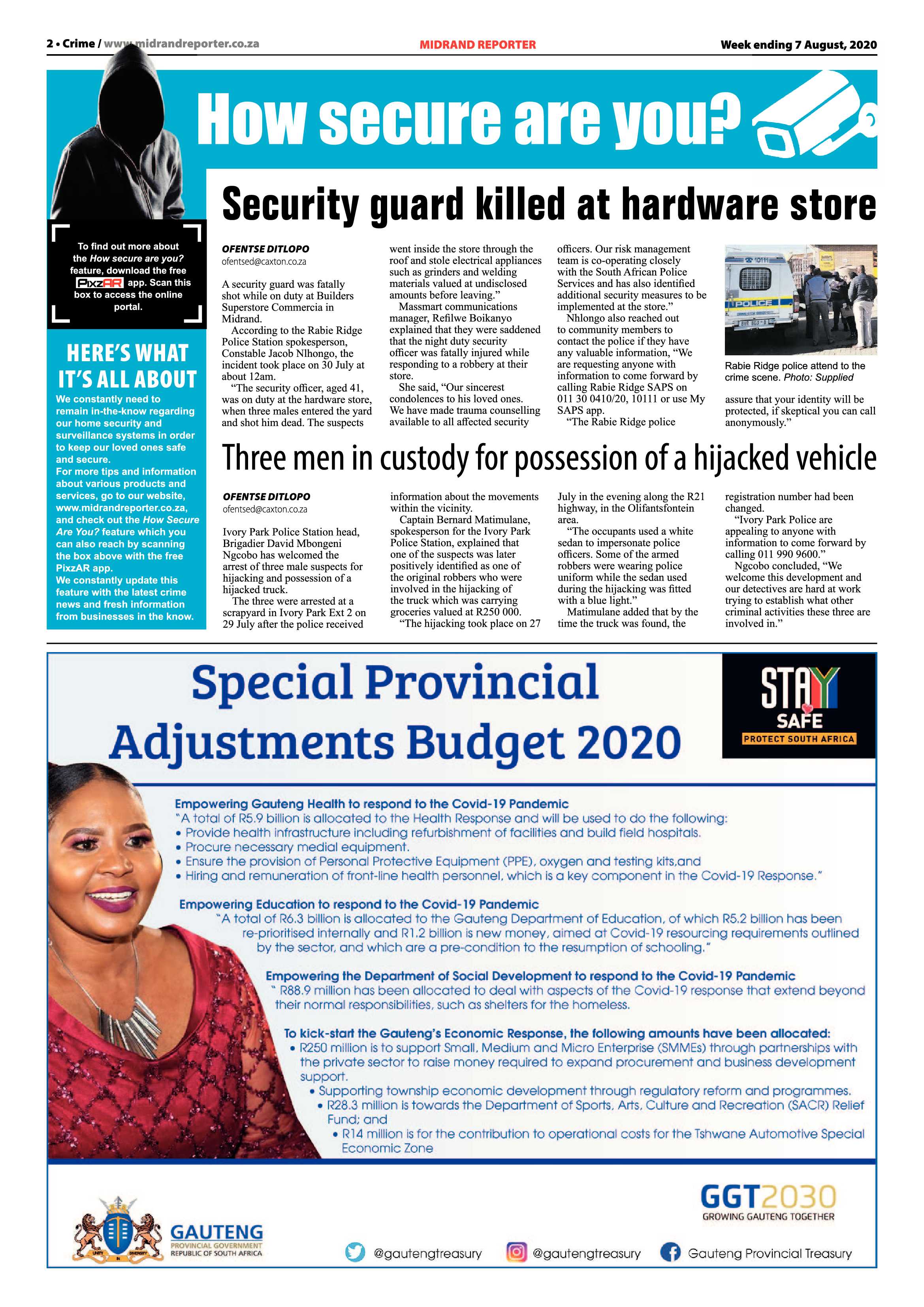 Midrand Reporter 07 August 2020 page 2