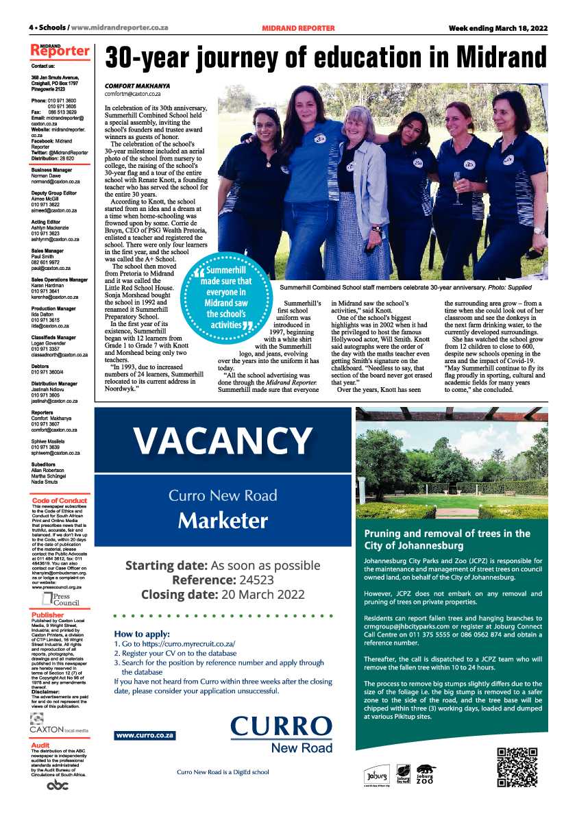 Midrand Reporter18 March 2022 page 4