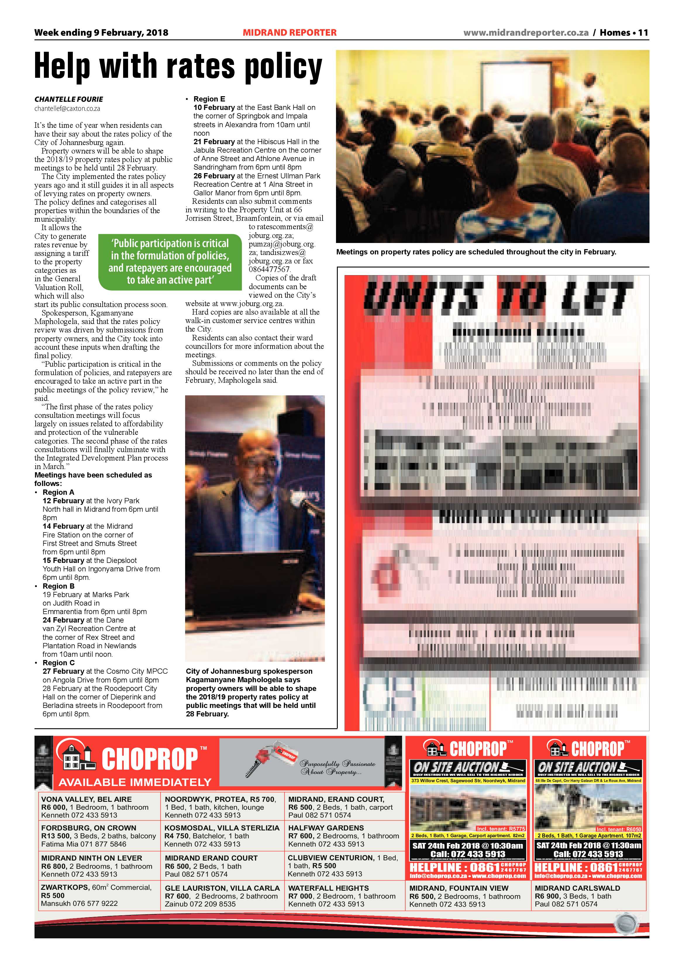 Midrand Reporter – 9 Feb 2018 page 11
