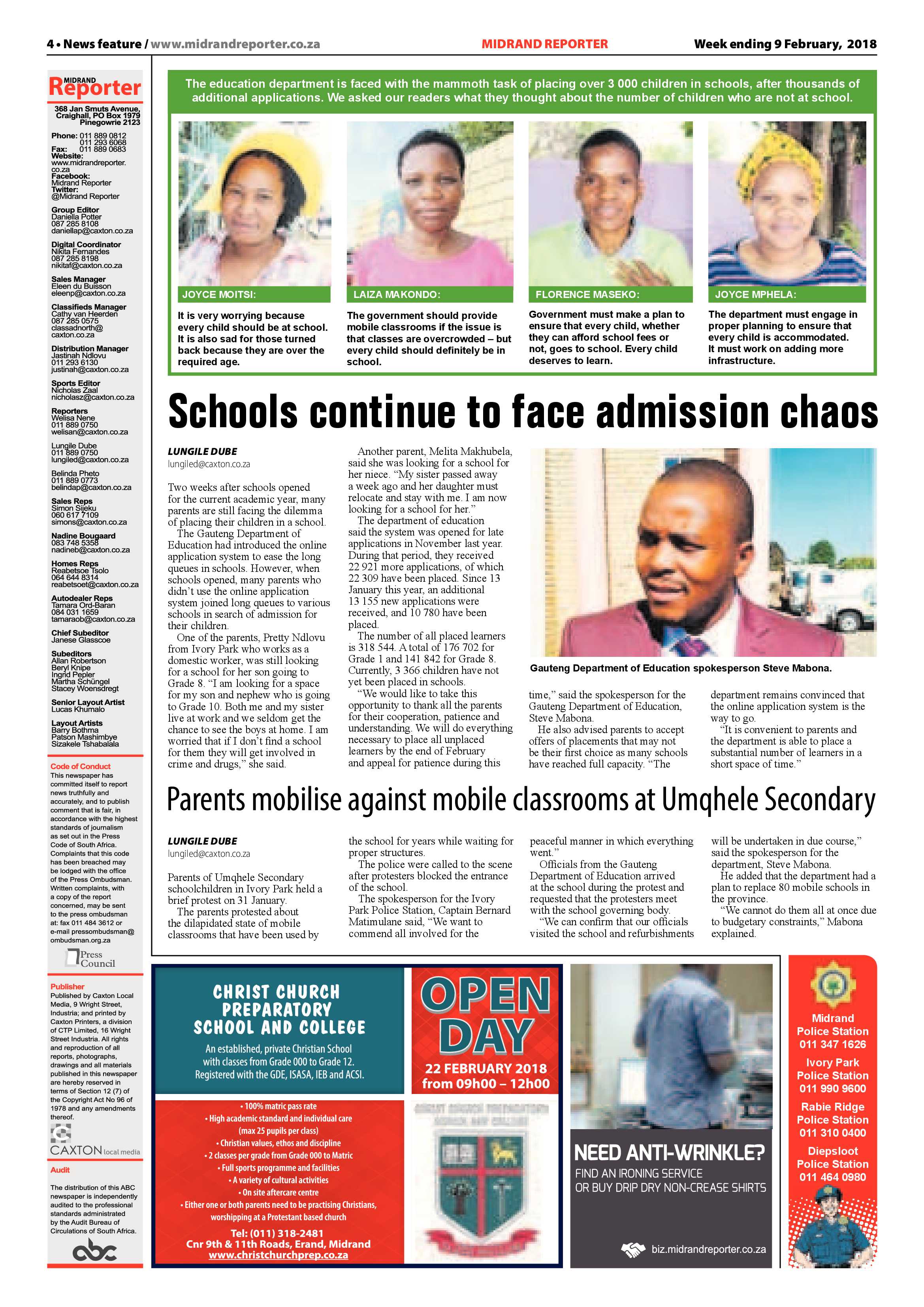 Midrand Reporter – 9 Feb 2018 page 4