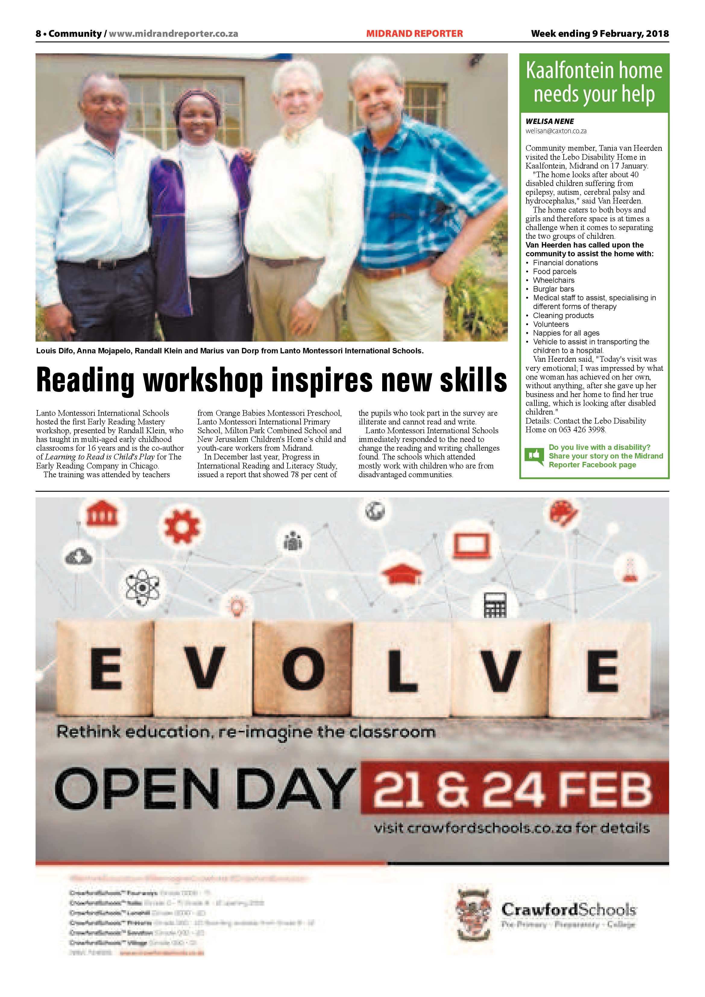 Midrand Reporter – 9 Feb 2018 page 8